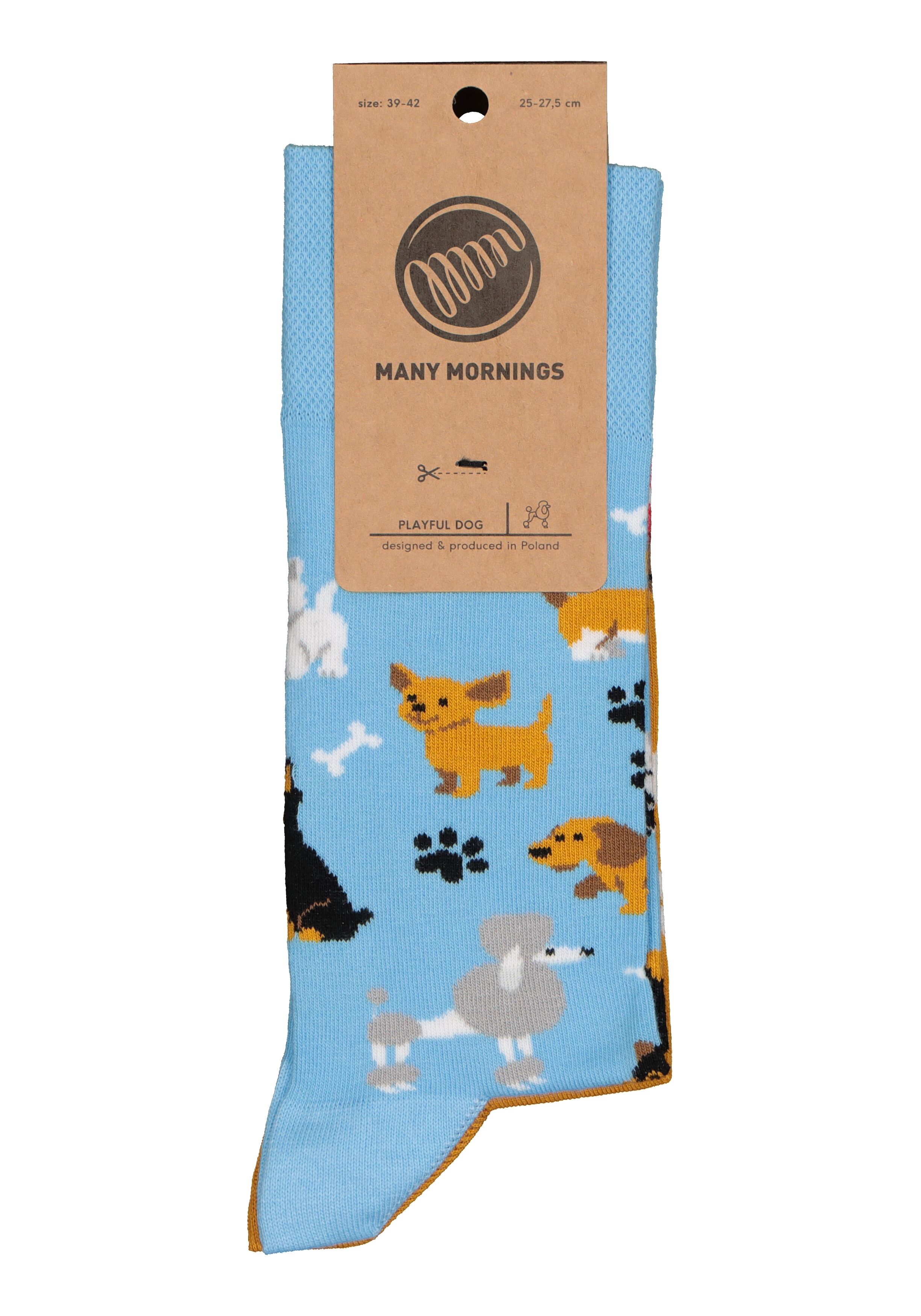 Many Mornings unisex sokken Playful Dog