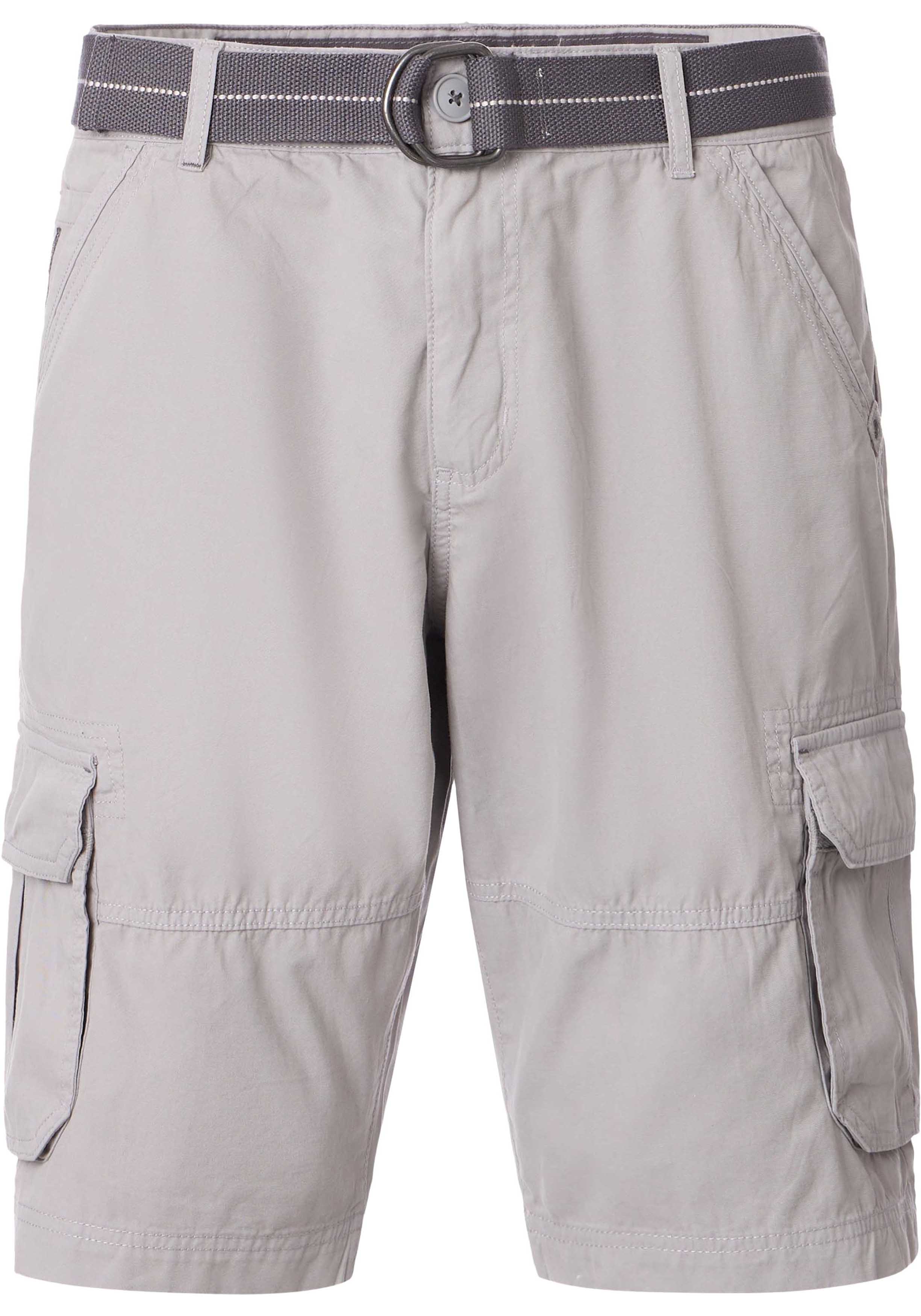 CASA MODA bermuda BEN, heren cargo korte broek, zilvergrijs