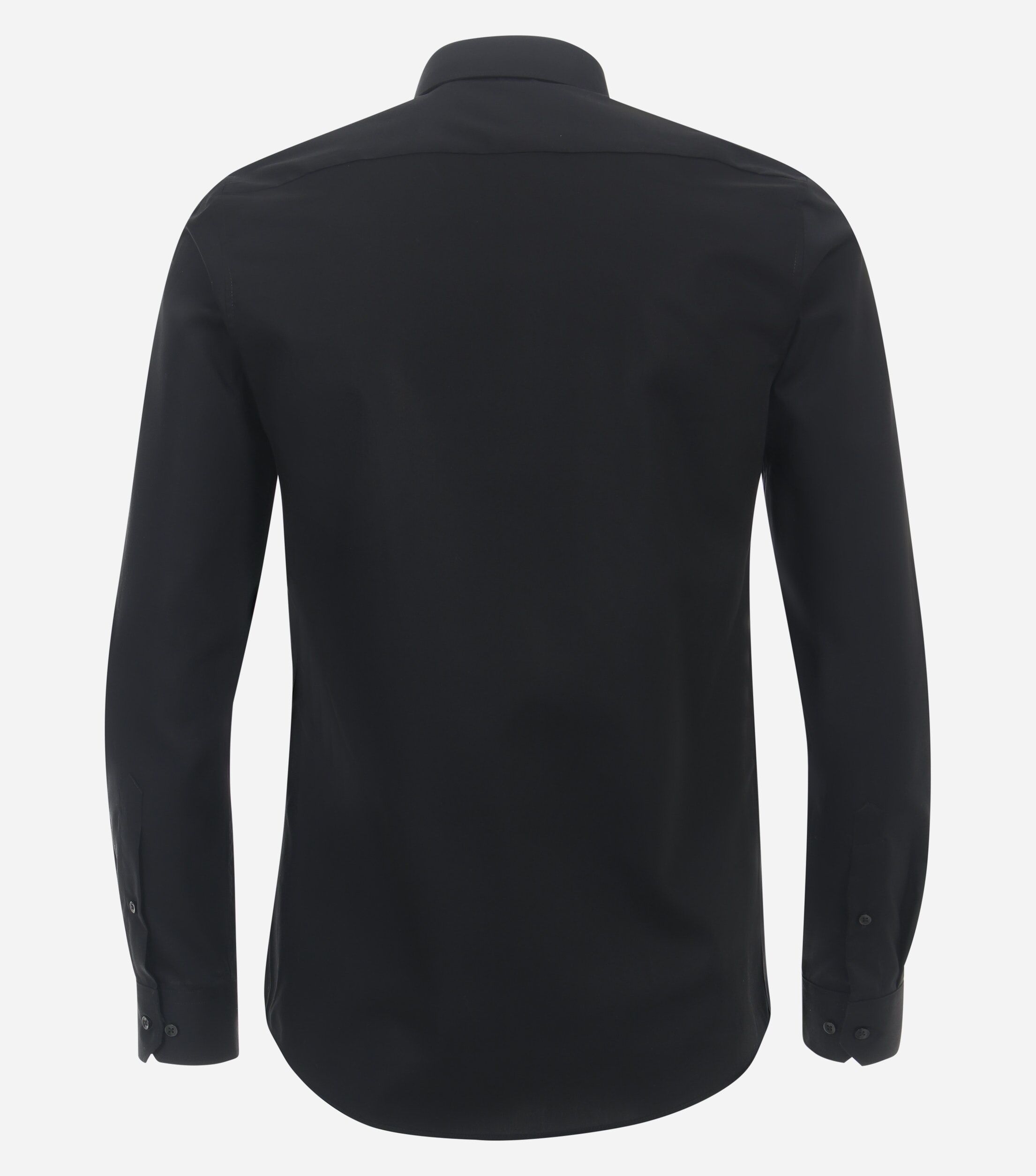 Redmond slim fit overhemd, popeline, zwart
