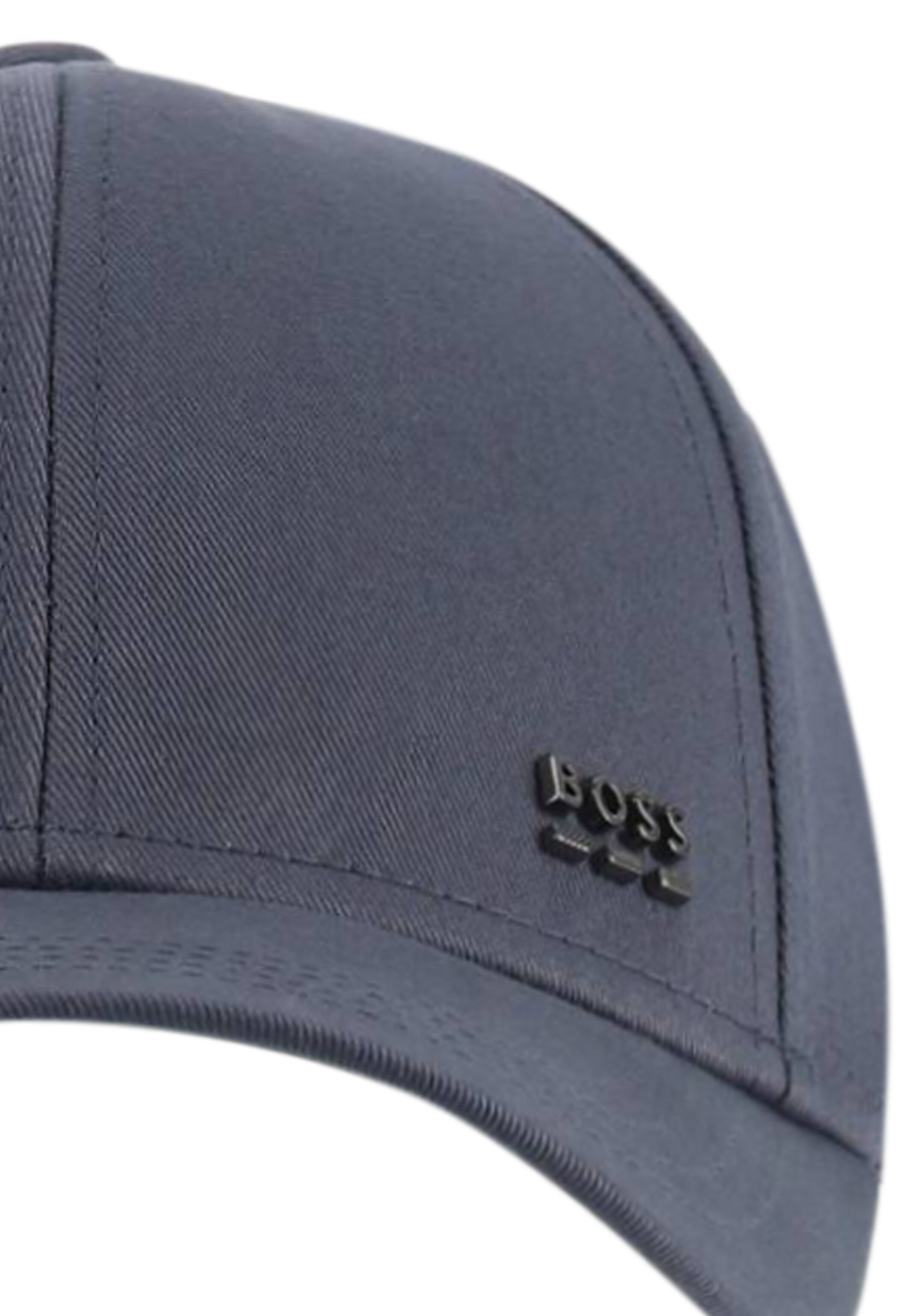 BOSS pet metalen logo, blauw