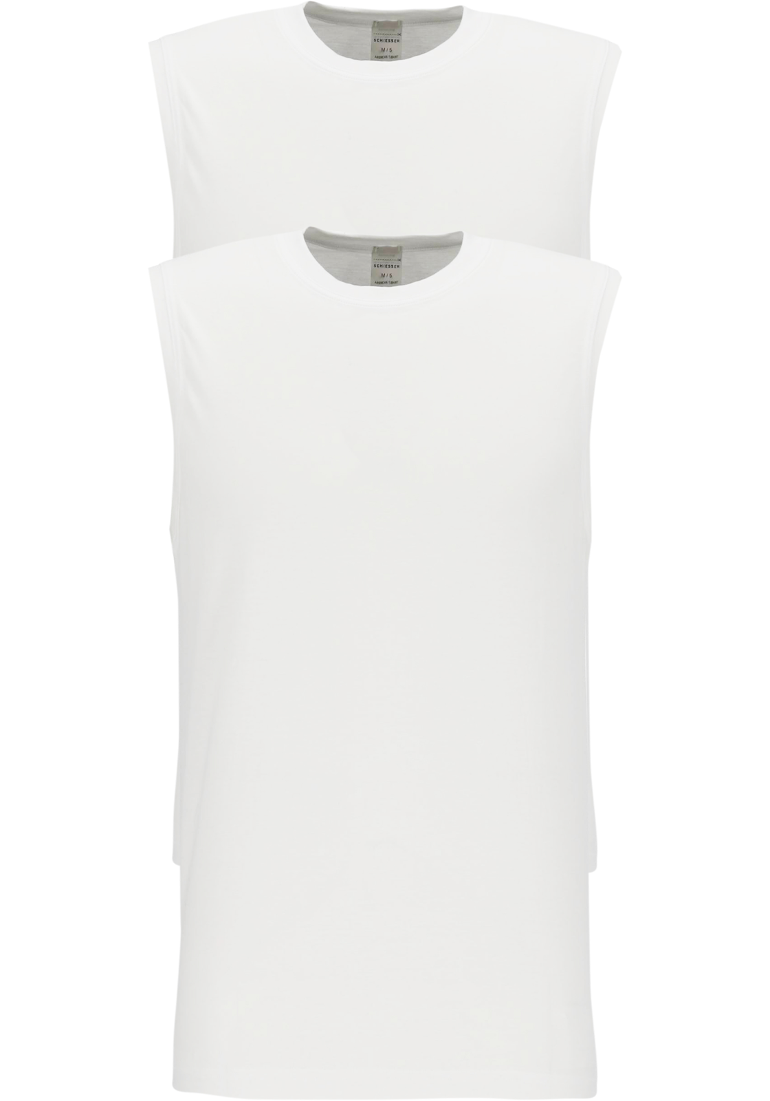 Schiesser American T-shirt Singlet 2-pack, wit  Schiesser American T-shirt Singlet 2-pack, wit