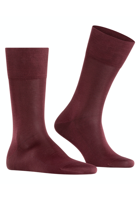 FALKE Tiago herensokken, donkerrood (barolo) FALKE Tiago herensokken, donkerrood (barolo)