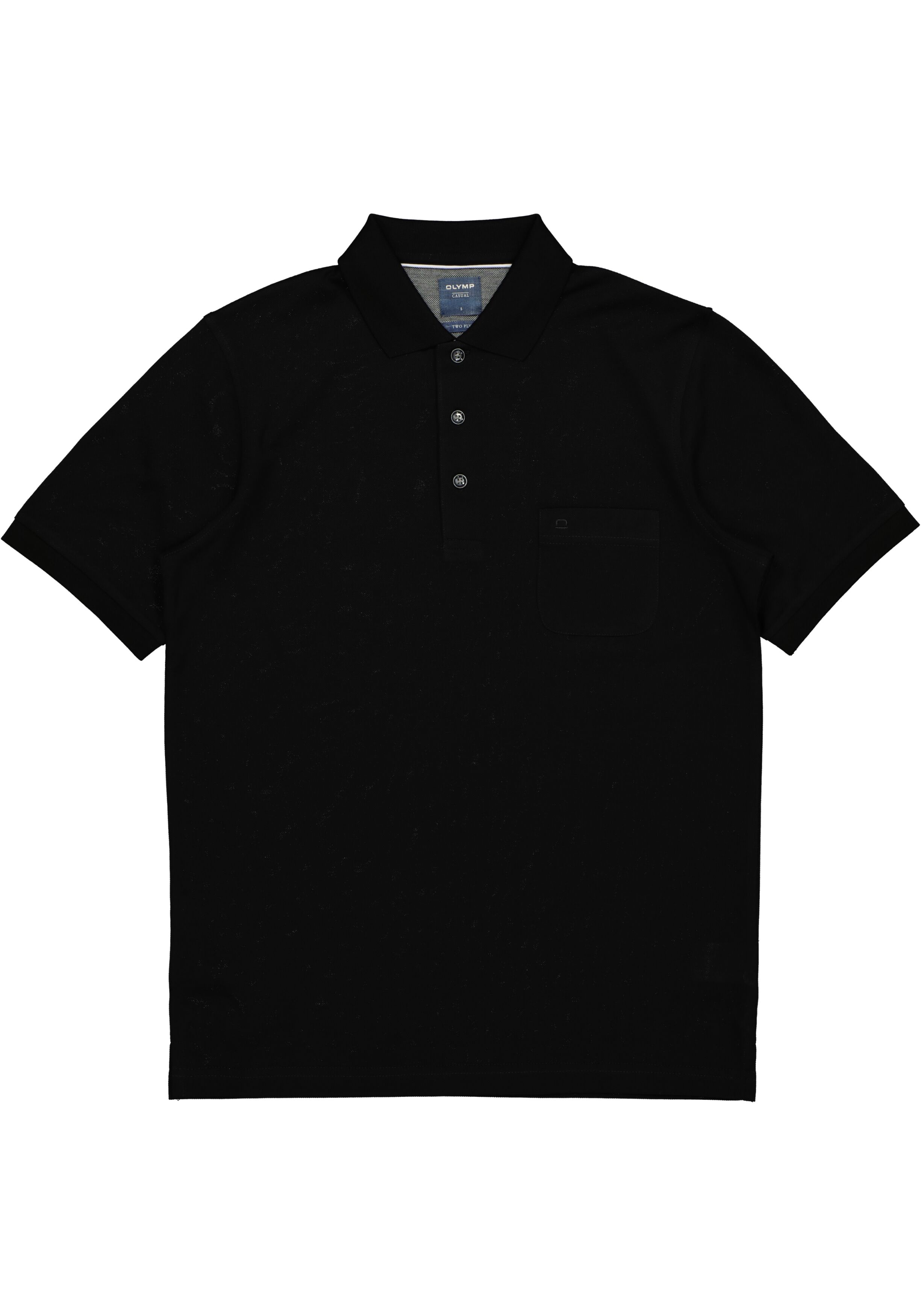 OLYMP modern fit poloshirt, zwart