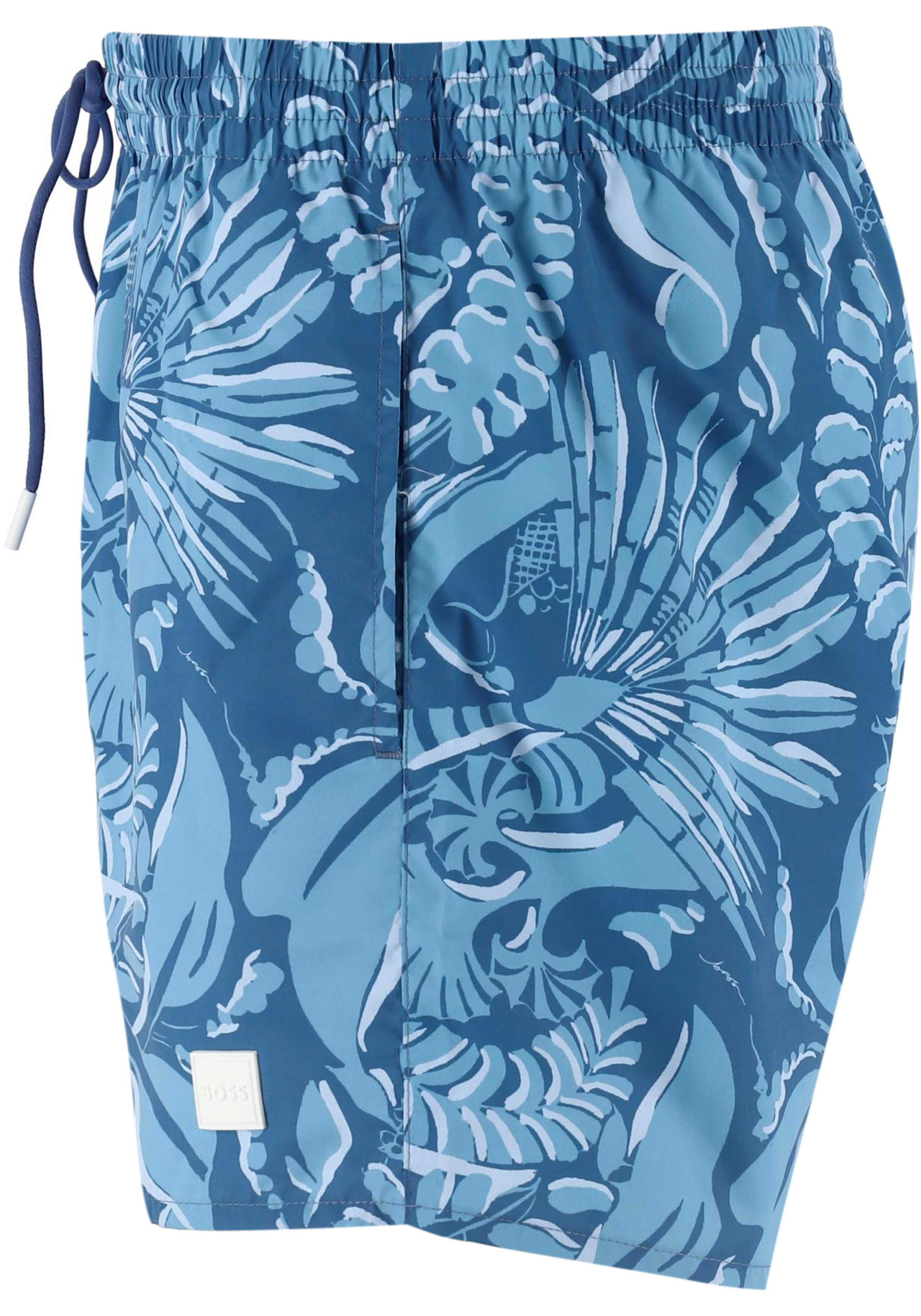 HUGO BOSS Piranha swim shorts, heren zwembroek, blauw dessin