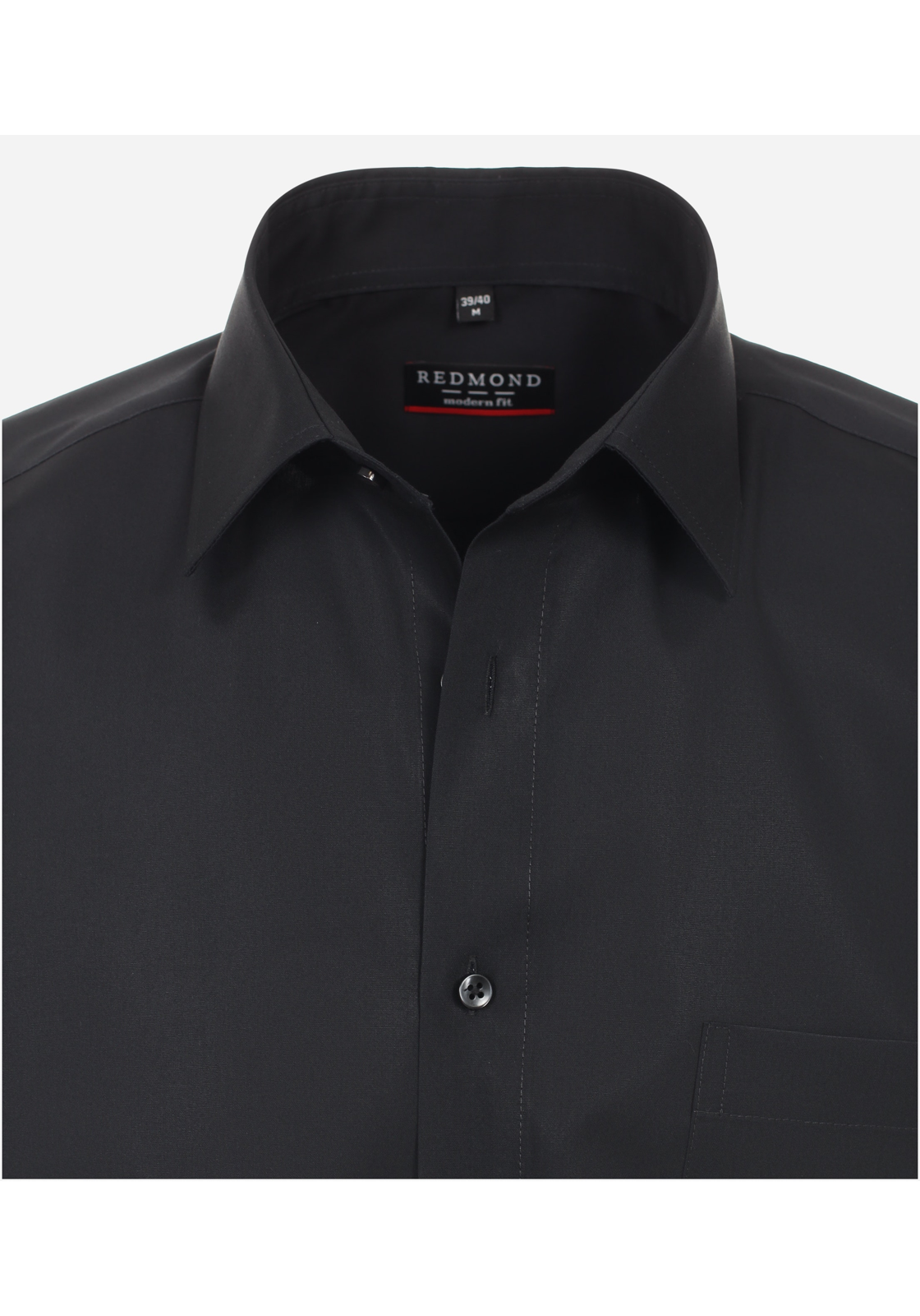 image_4_a256feb976483ba75bca4c356e293ce4jpgautoformatbgF3F3F3blend-alpha100blend-colorF3F3F3blend-modedarkenfitclampp Redmond modern fit overhemd, korte mouw, popeline, zwart