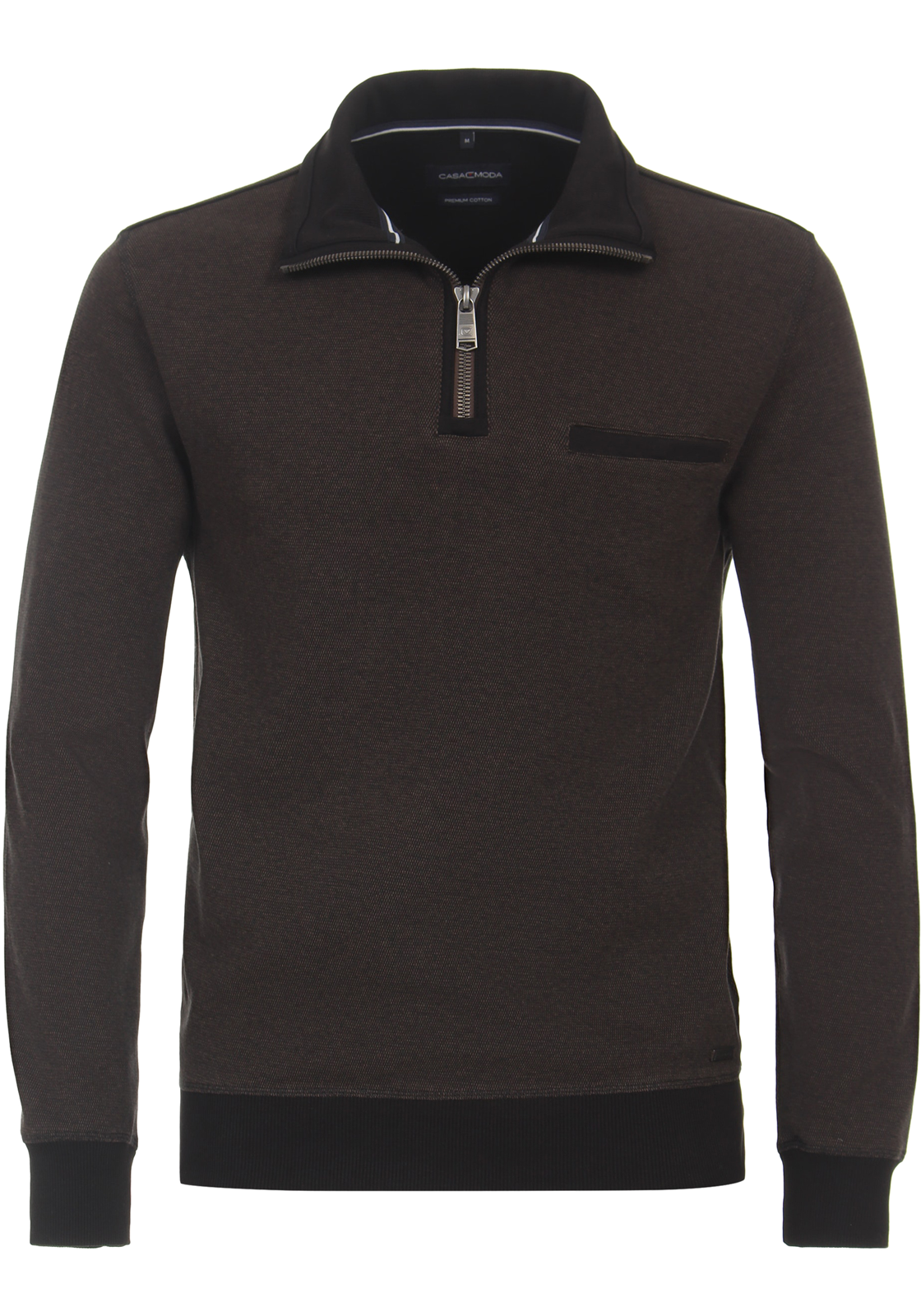 CASA MODA comfort fit schipperstrui, bruin melange CASA MODA comfort fit schipperstrui, bruin melange