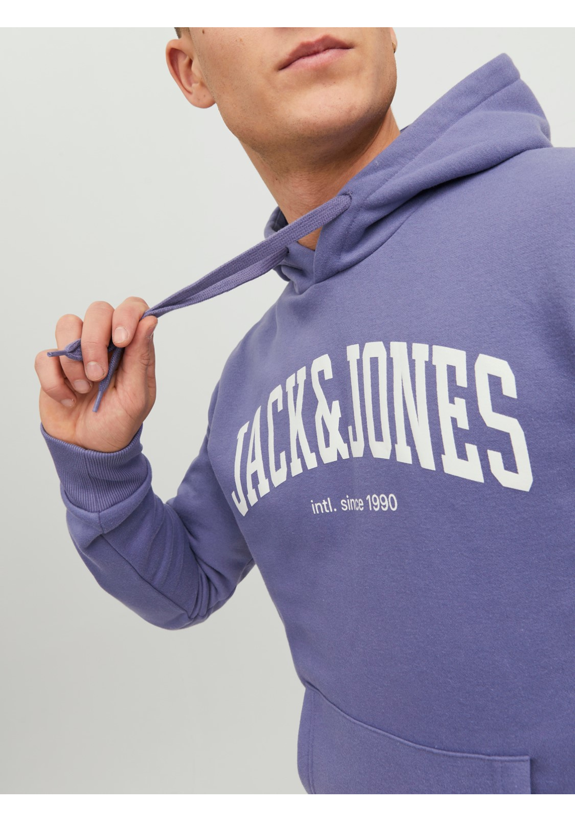 image_7_jj__4279864__detail1jpgv8ca8627a589f19c661c1e4a9cb684471f6ff JACK & JONES Josh sweat hood regular fit, heren hoodie katoenmengsel met capuchon, paars