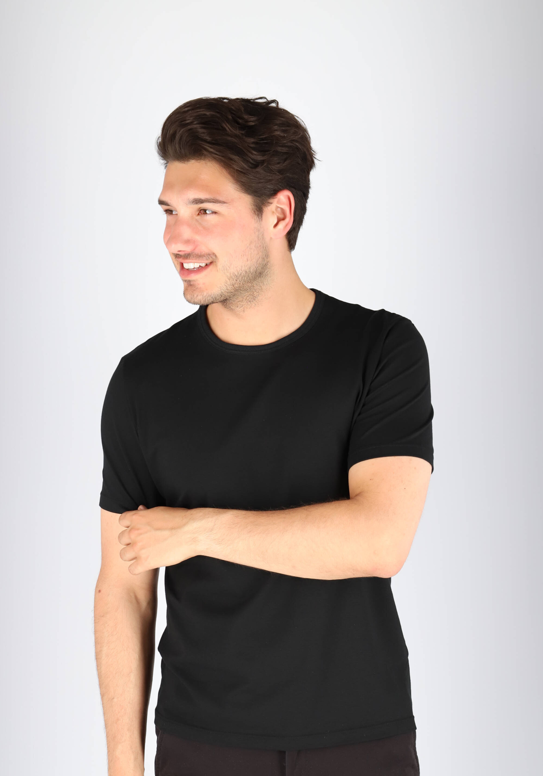 07-7613129951783-social-Shoot_Milan_893882_Mix_Brands-tm_juni_2028-sloggi-basis-10205202-0004_HR Sloggi Men GO Shirt O-Neck Regular Fit, heren T-shirt (1-pack), zwart