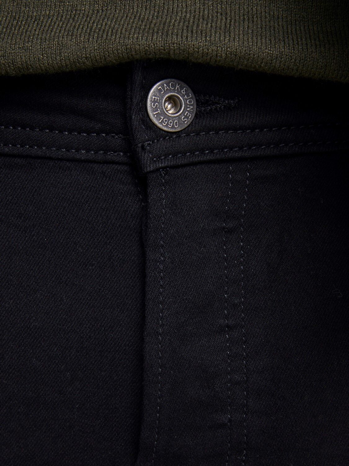 JACK & JONES Glenn Original loose fit, heren jeans, zwart denim