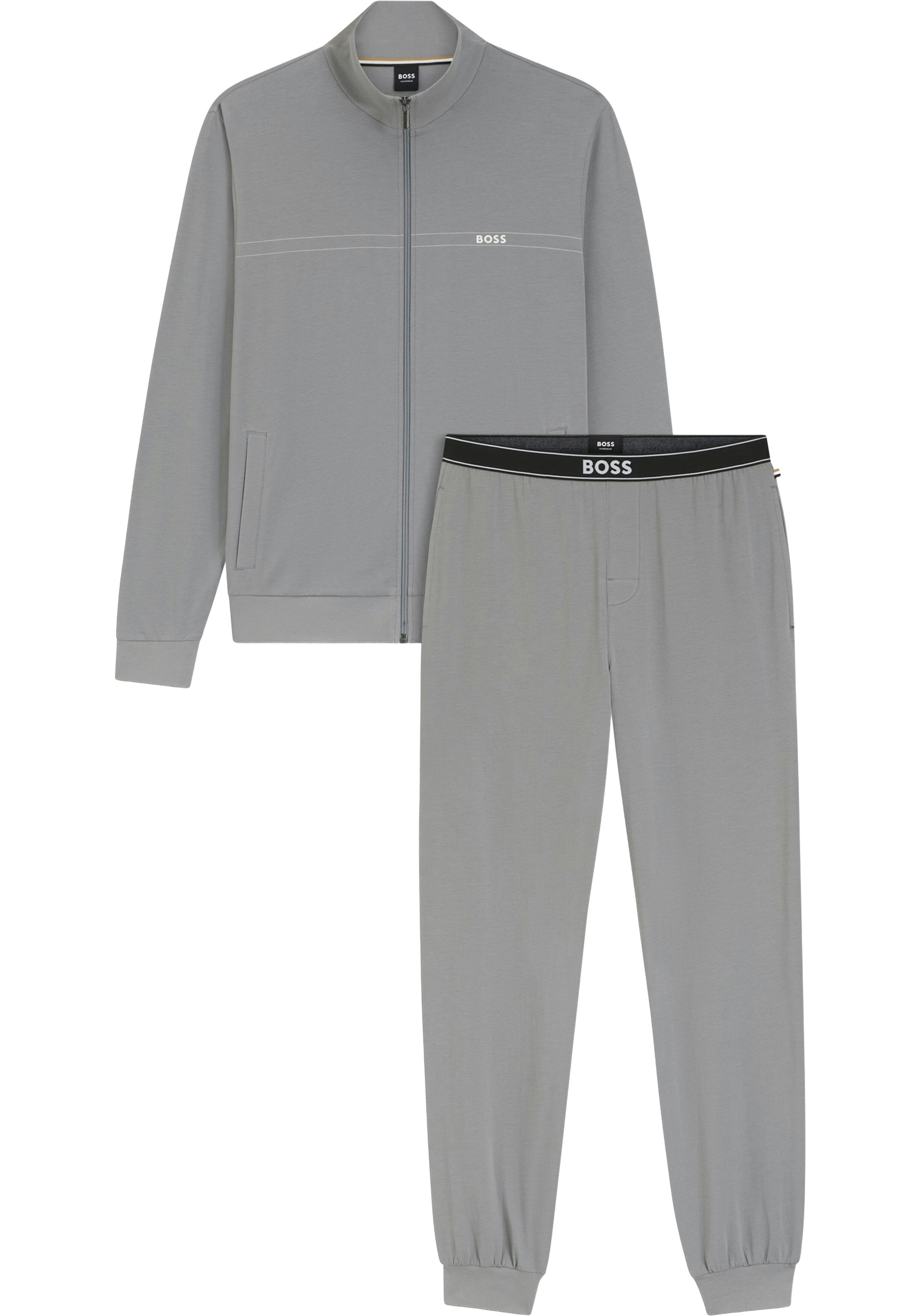 BOSS Long Set, heren lounge set, grijs