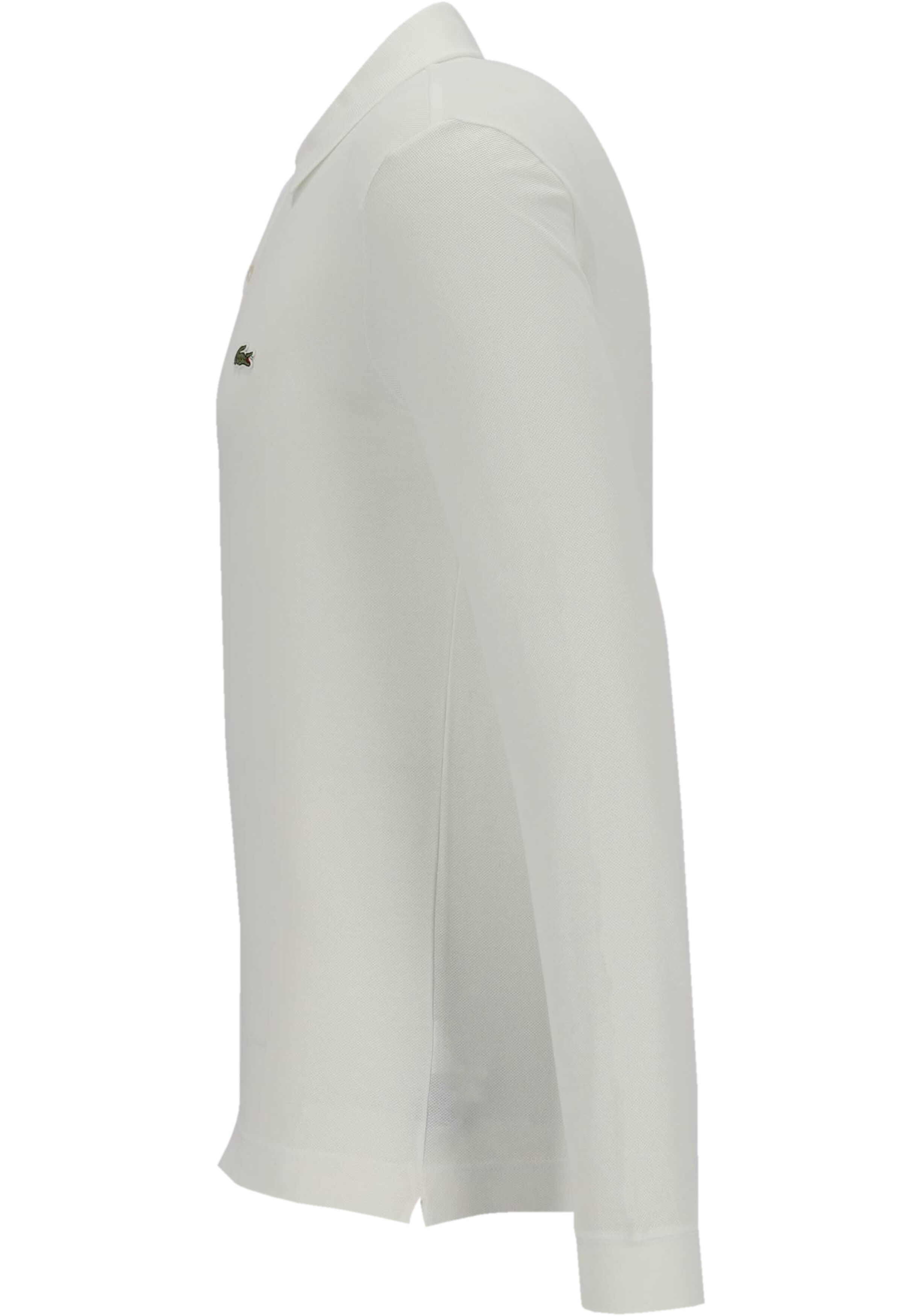Lacoste Slim Fit polo lange mouw, wit