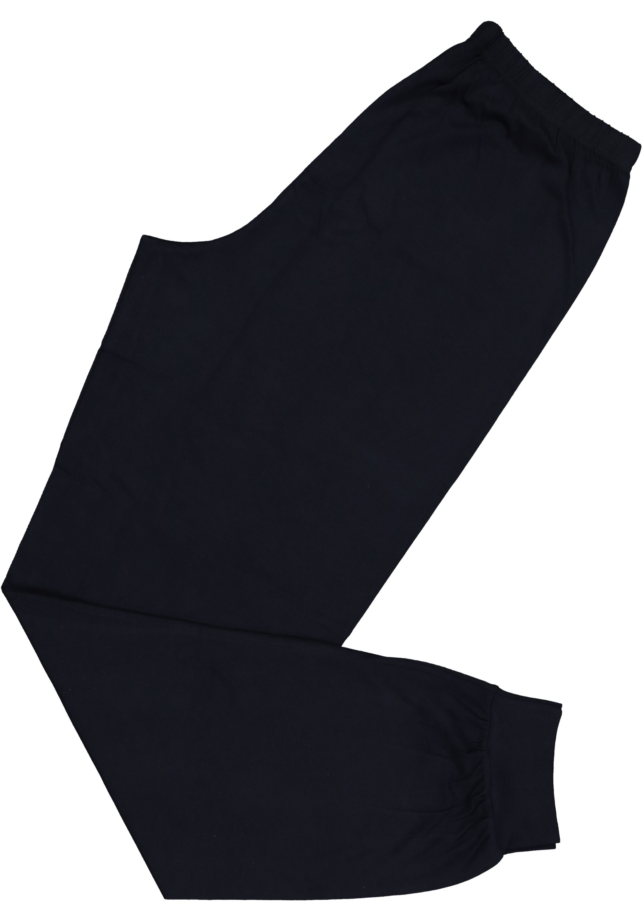 SCHIESSER heren pyjama, O-hals, blauw met wit dessin