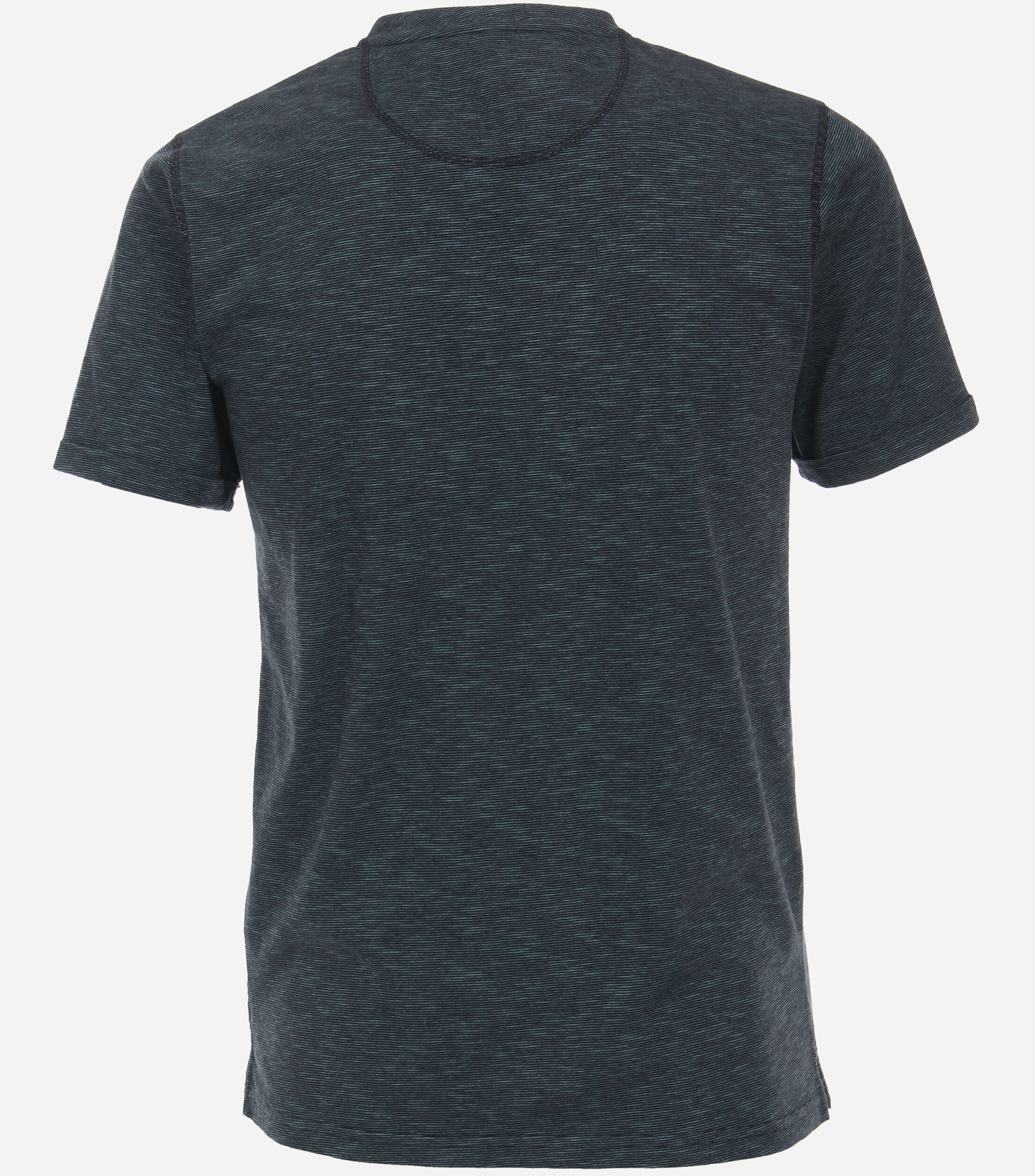 CASA MODA comfort fit heren T-shirt, turquoise dessin