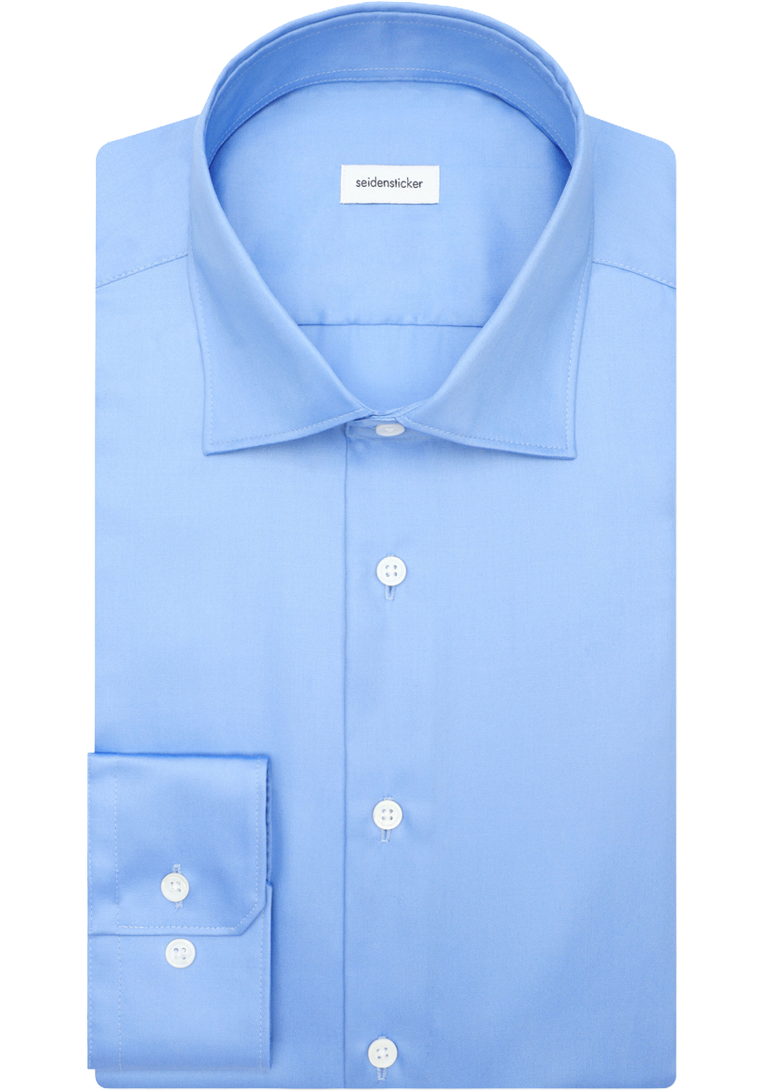 Seidensticker slim fit overhemd, popeline, blauw