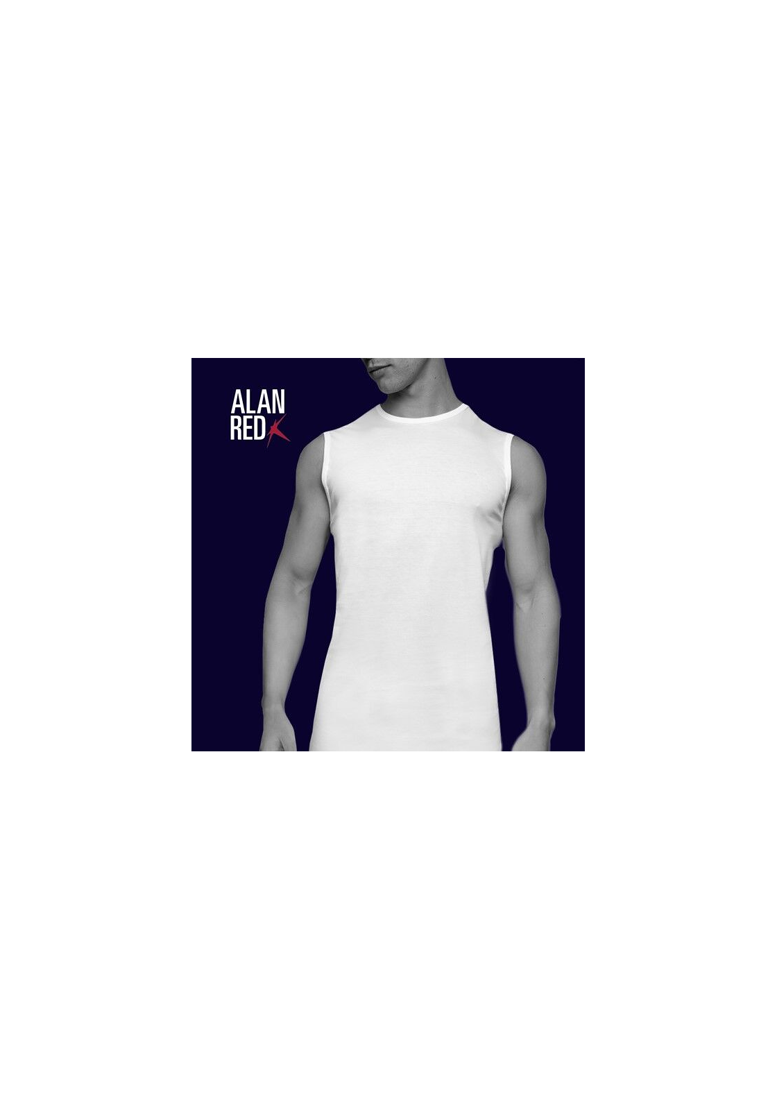 66842_Alan_Red_singlets_Montana ALAN RED singlets Montana (2-pack), O-hals, wit