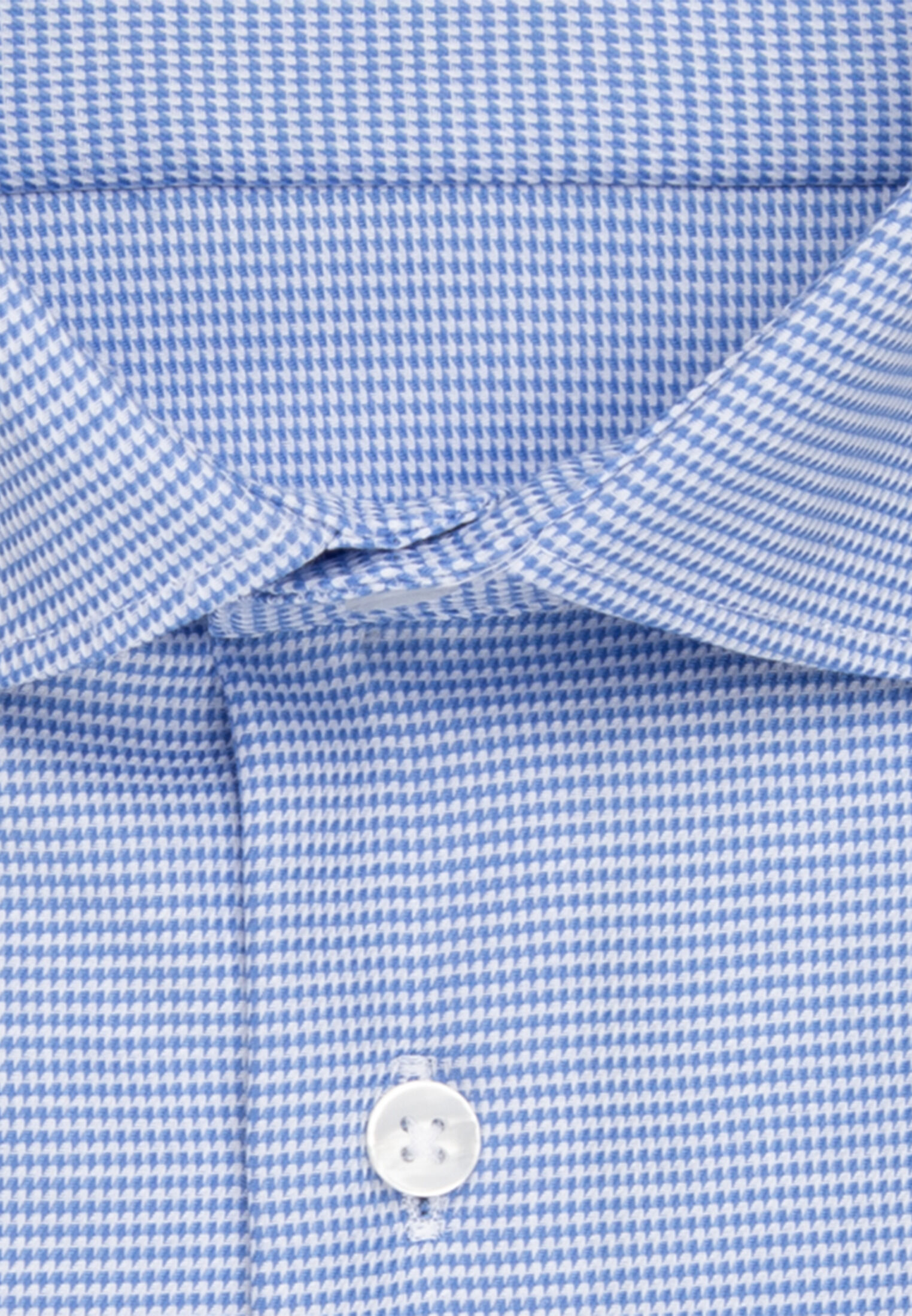 Seidensticker regular fit overhemd, mouwlengte 7, structuur, blauw