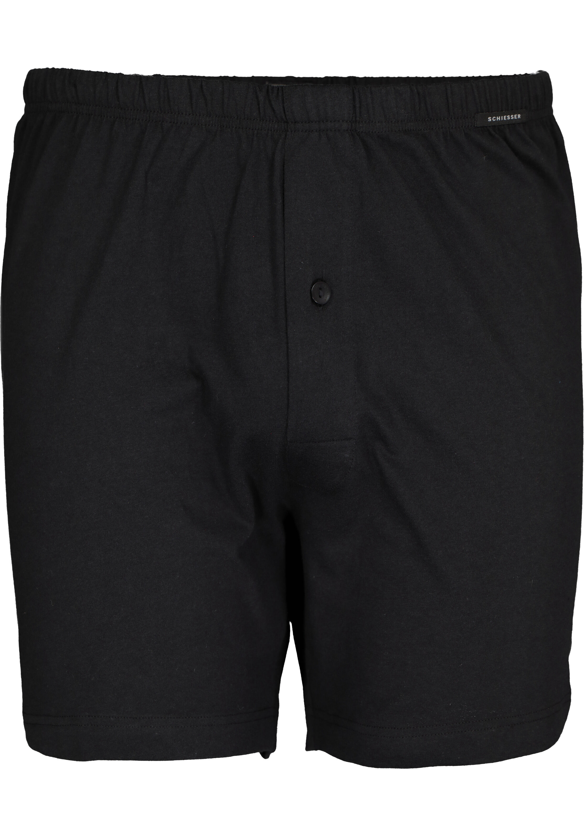SCHIESSER Cotton Essentials boxershorts wijd (2-pack), tricot, zwart
