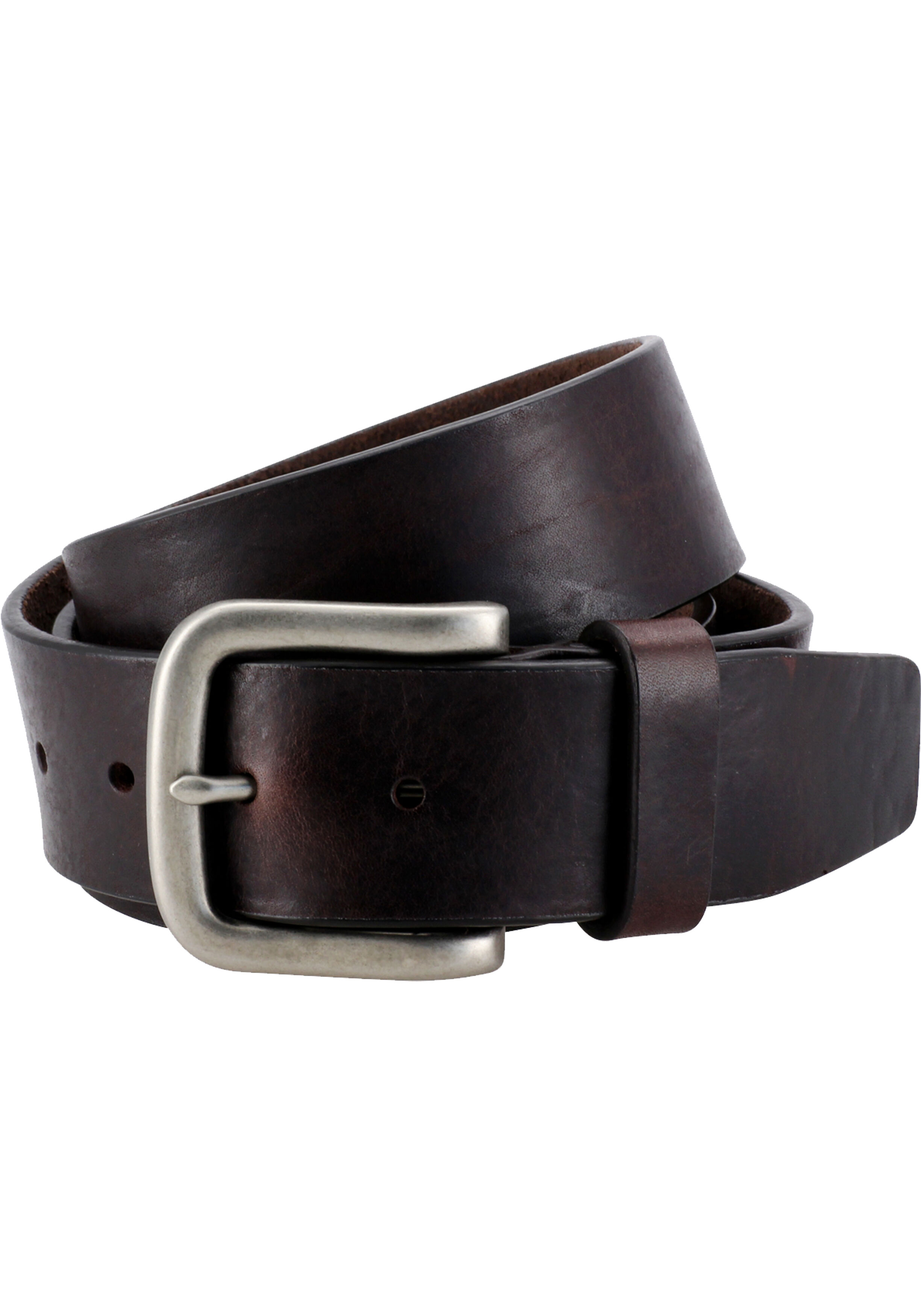 LINDENMANN leren heren riem, bruin