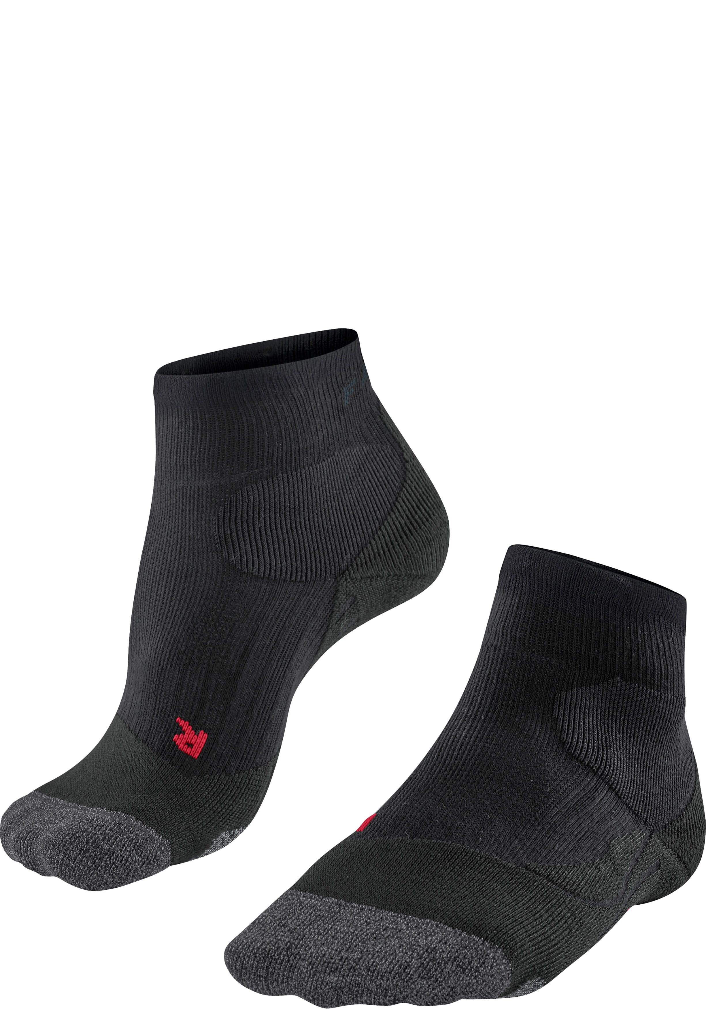 FALKE PL2 Short dames padel sokken, zwart (black)