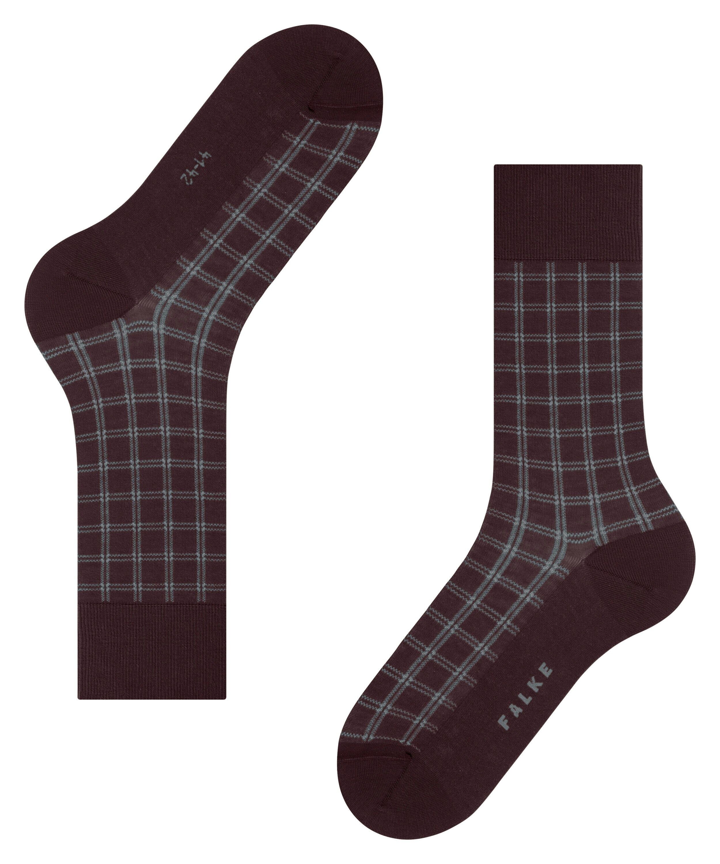 FALKE Modern Tailor herensokken, donkerrood (barolo)