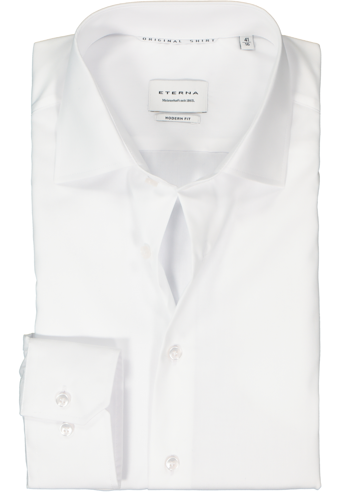 1-4067159154240_eterna-overhemd_HR ETERNA modern fit overhemd, popeline, wit