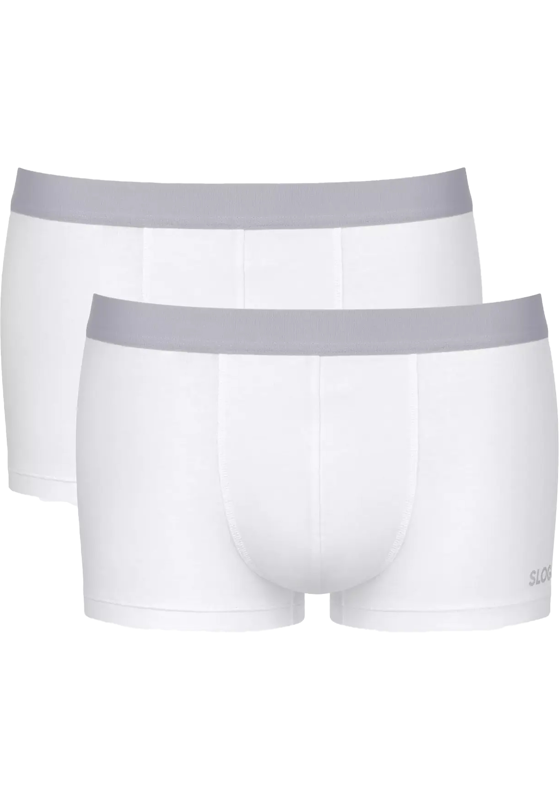 Sloggi Men GO ABC 2.0 Hipster, heren boxershort korte pijp (2-pack), wit Sloggi Men GO ABC 2.0 Hipster, heren boxershort korte pijp (2-pack), wit
