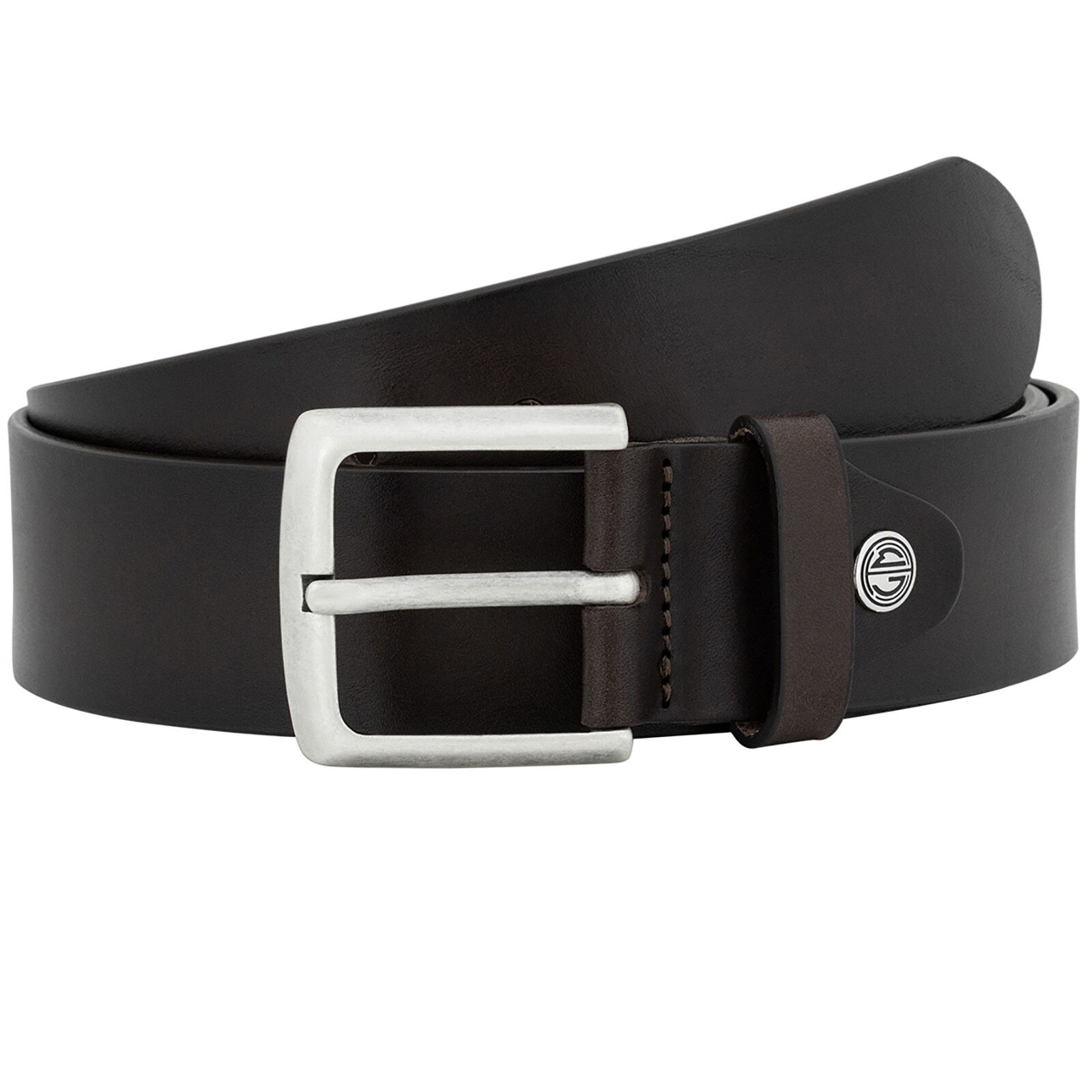 LINDENMANN leren heren riem, bruin