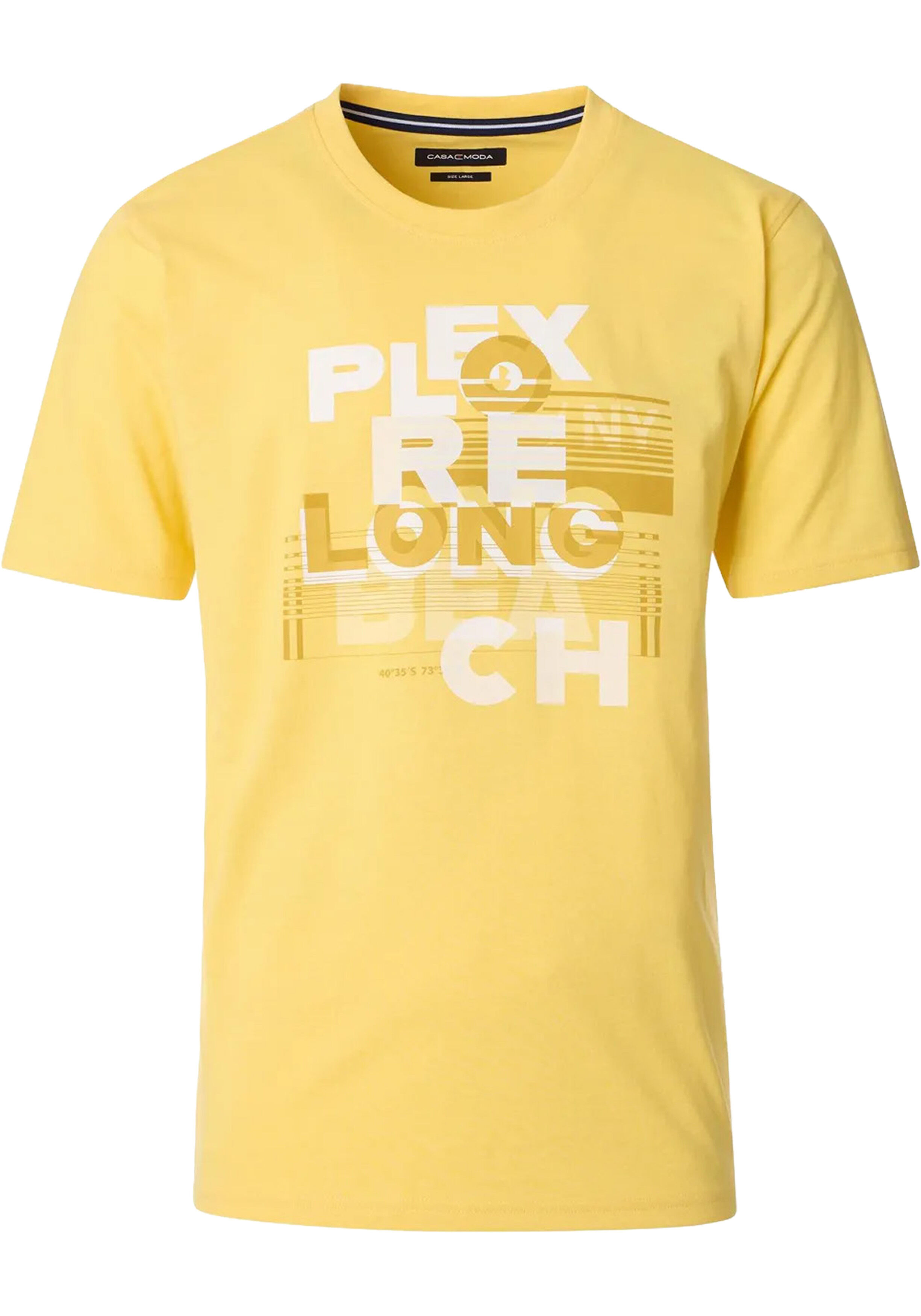 CASA MODA comfort fit heren T-shirt, geel