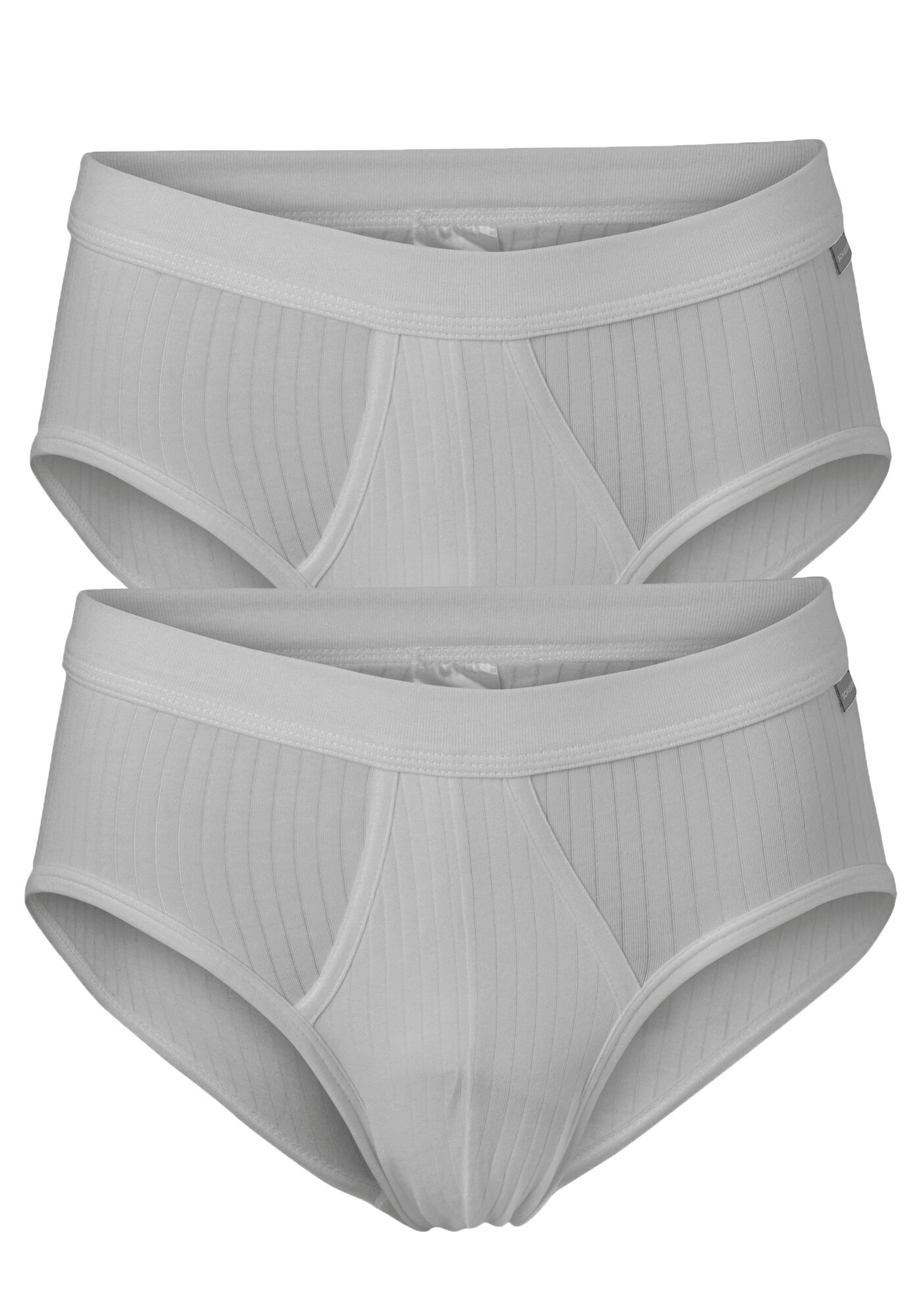 SCHIESSER Authentic sportslips (2-pack), grijs