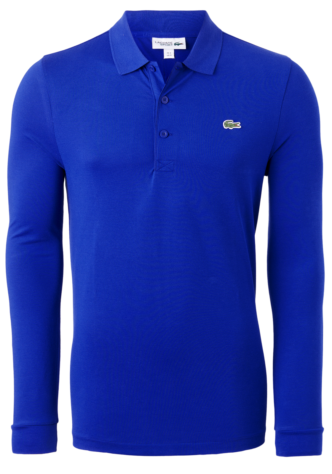 1-3614038132649_lacoste_polo_HR Lacoste Sport polo regular fit stretch, heren poloshirt lange mouwen, nachtblauw Cosmique