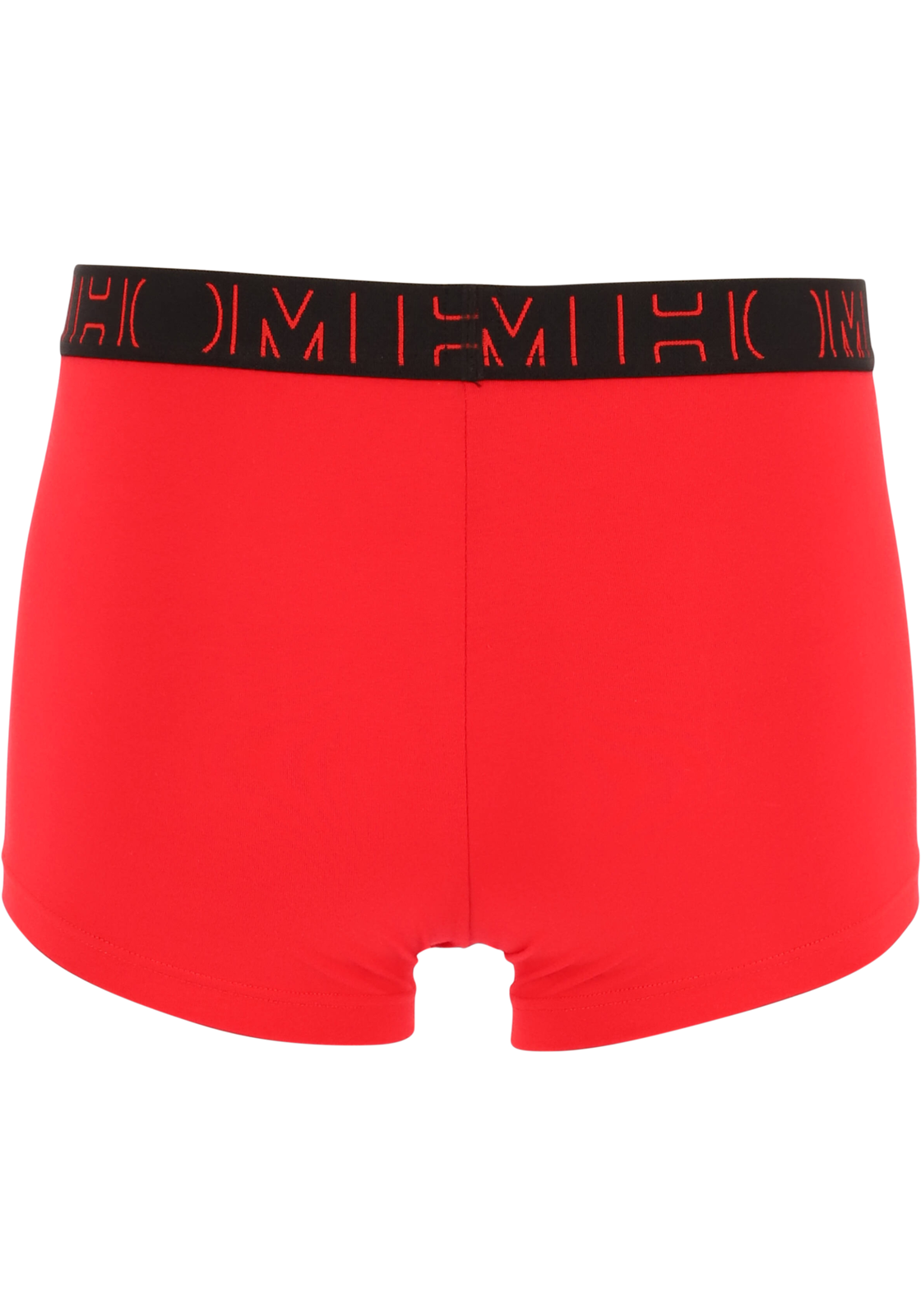 4-9009984230008_HOM_boxers_2p_HR HOM Boxerlines #2 boxer briefs HO1 (2-pack), heren boxer kort met horizontale gulp, rood, zwart