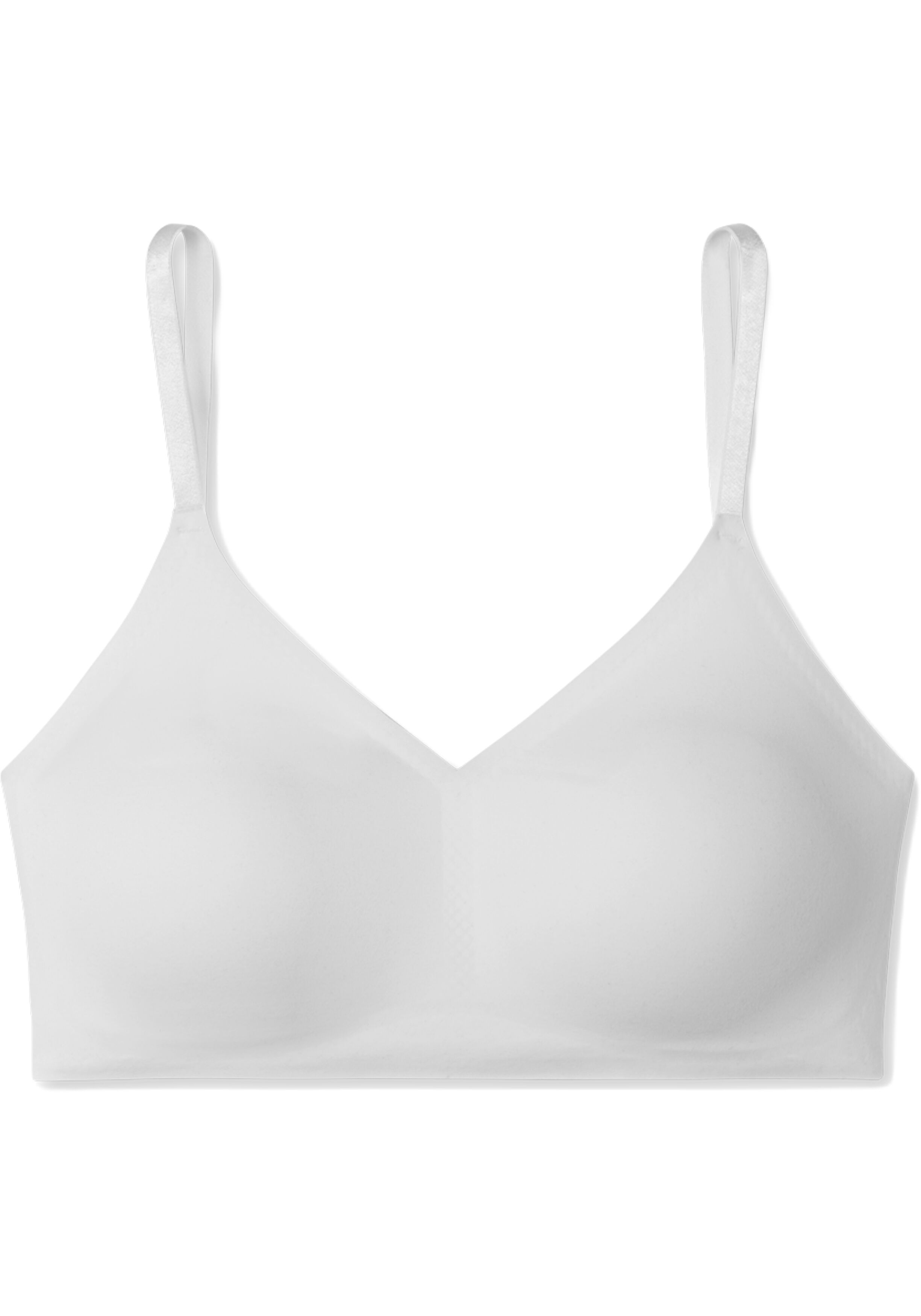 SCHIESSER Invisible Soft bralette (1-pack), dames bustier microvezel uitneembare pads wit