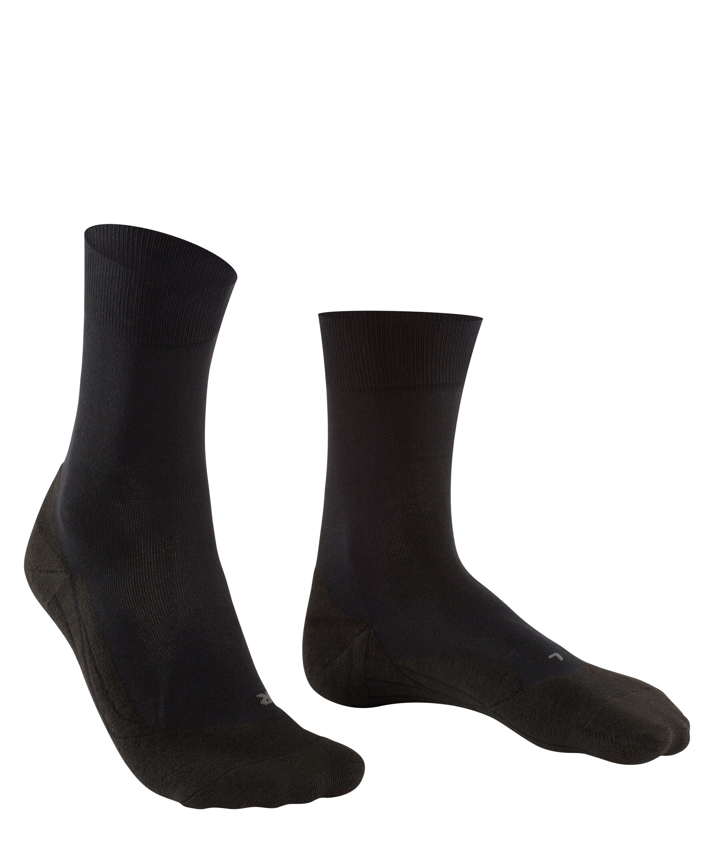 FALKE GO2 heren golf sokken, zwart (black)