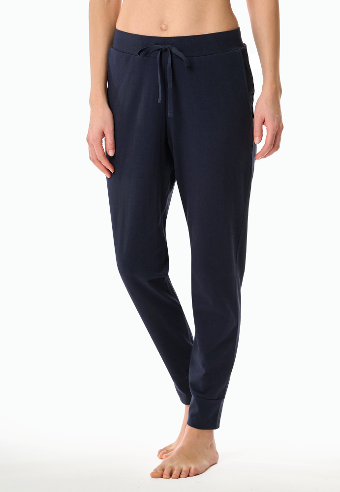 SCHIESSER dames Mix+Relax Pantalon, dames loungebroek, donkerblauw