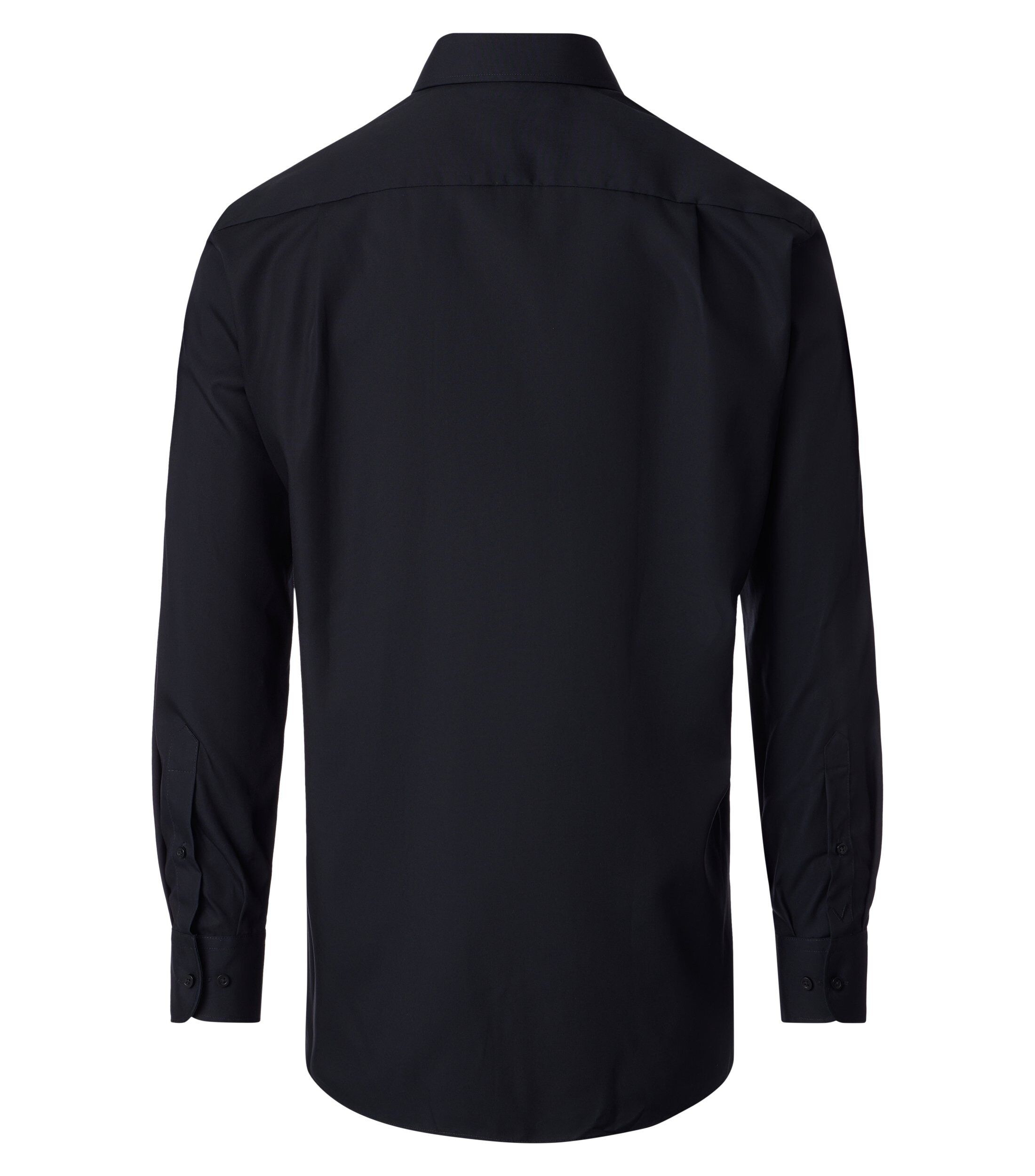 VENTI modern fit overhemd, twill, zwart