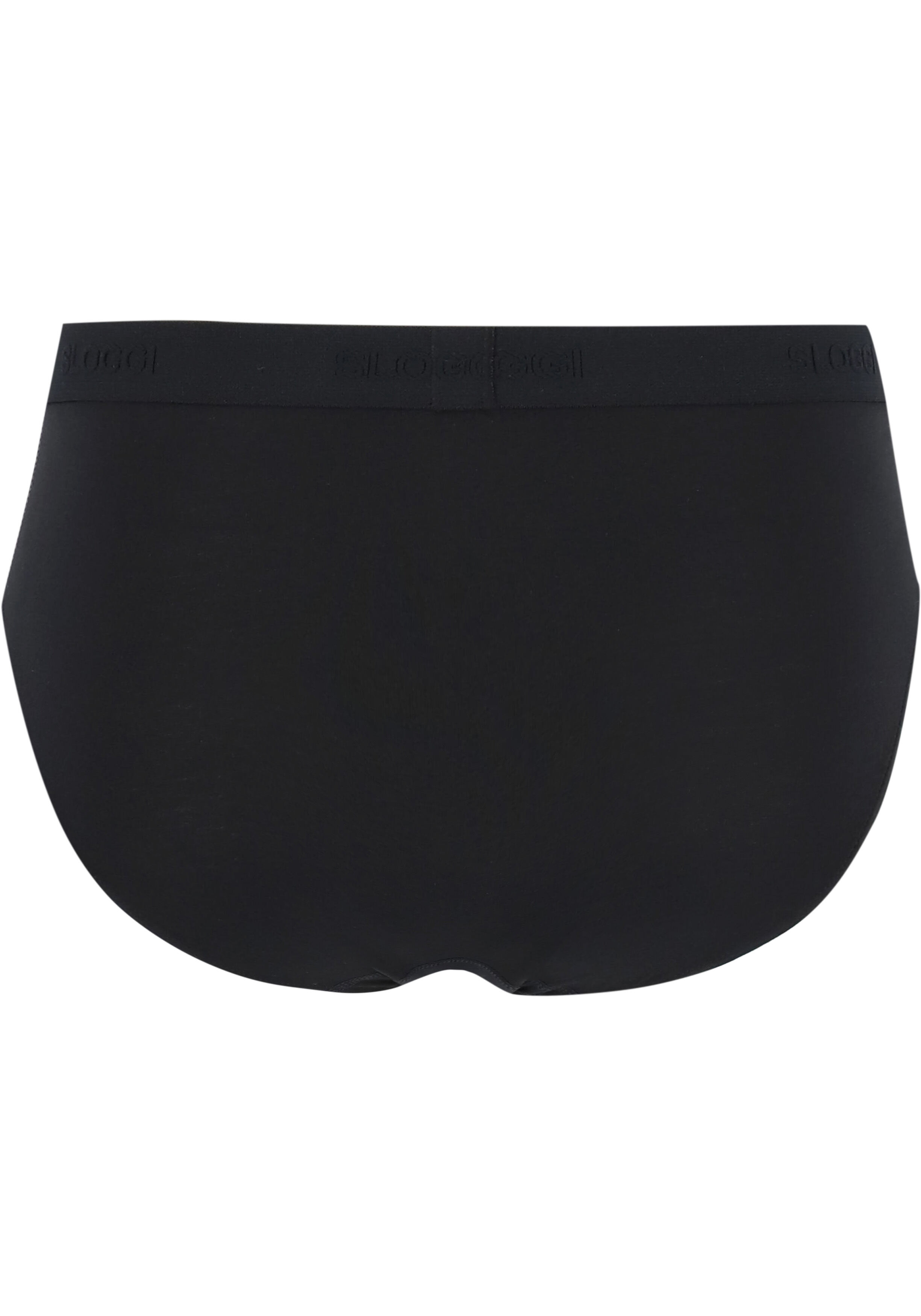 Sloggi Men 24/7 Midi, heren slips (2-pack), zwart