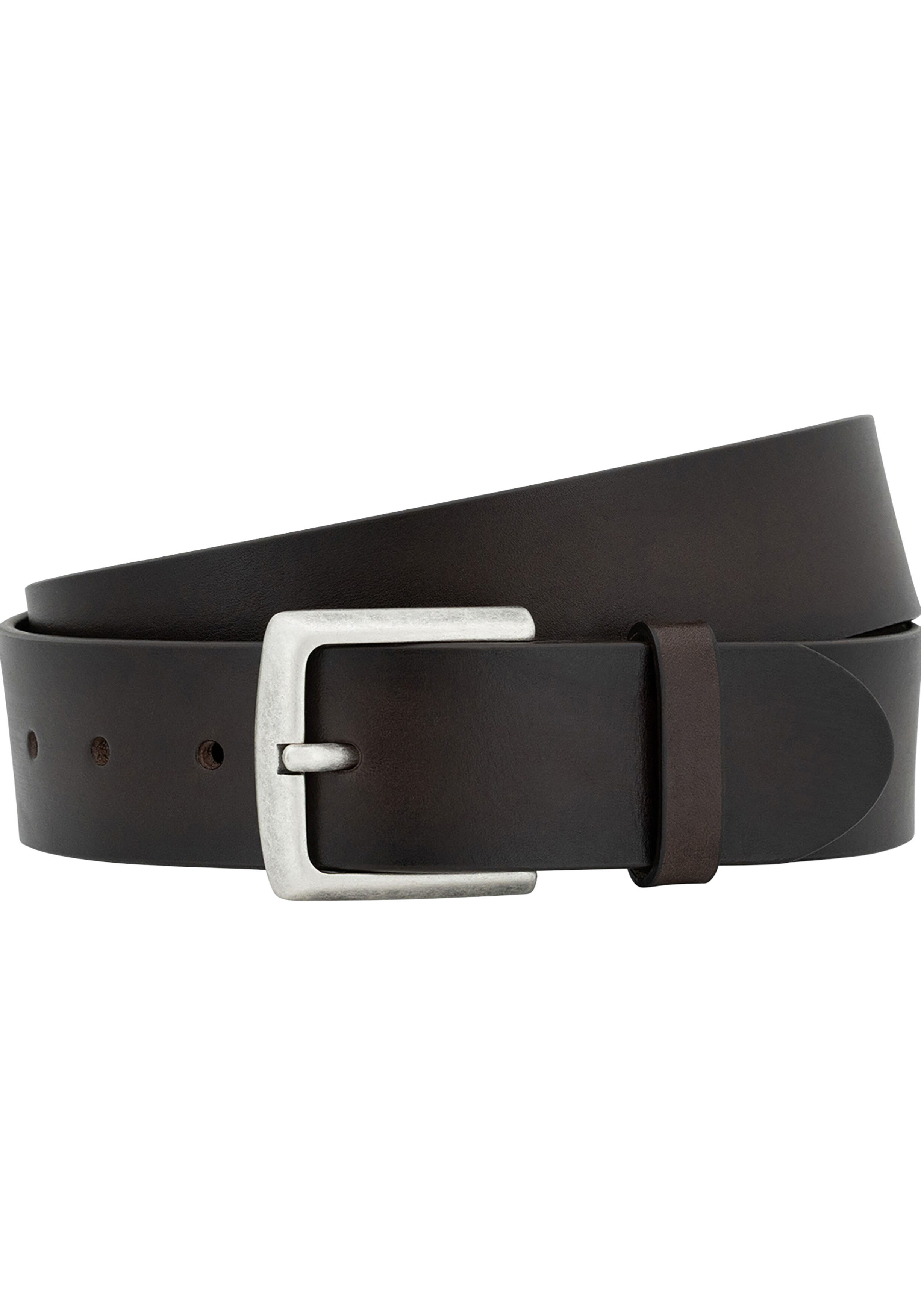 LINDENMANN leren heren riem, bruin