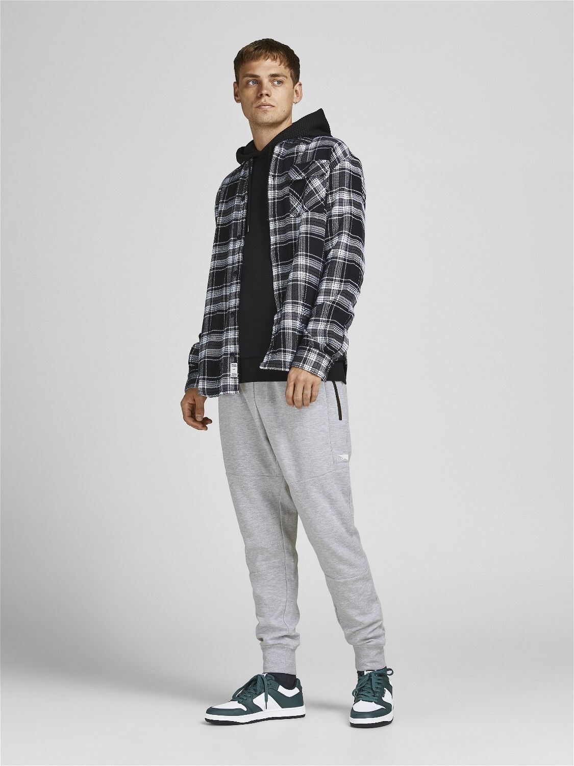 JACK & JONES Will Air Sweat Pants regular fit, heren joggingbroek, lichtgrijs melange