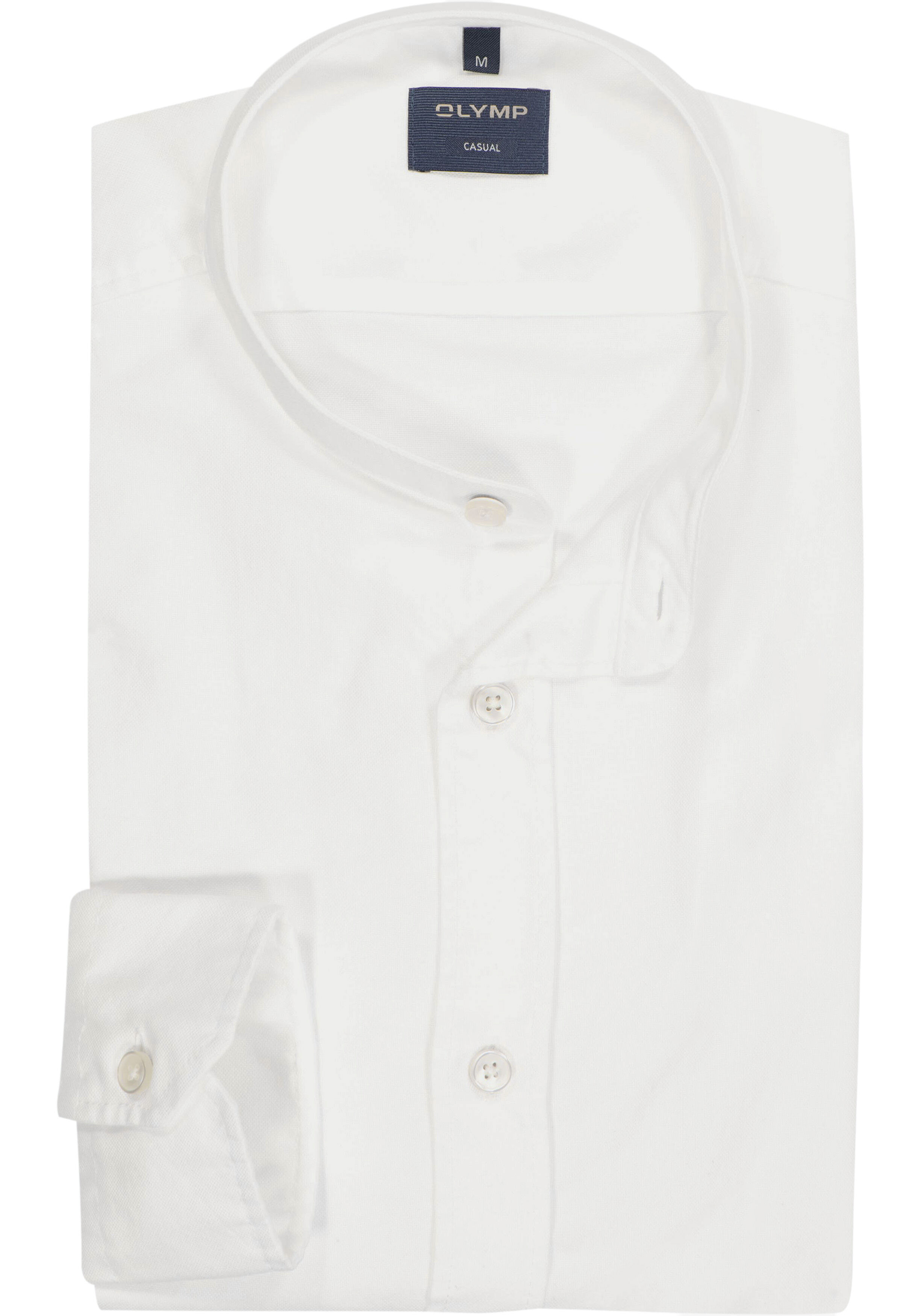 OLYMP Casual regular fit overhemd, Oxford, wit