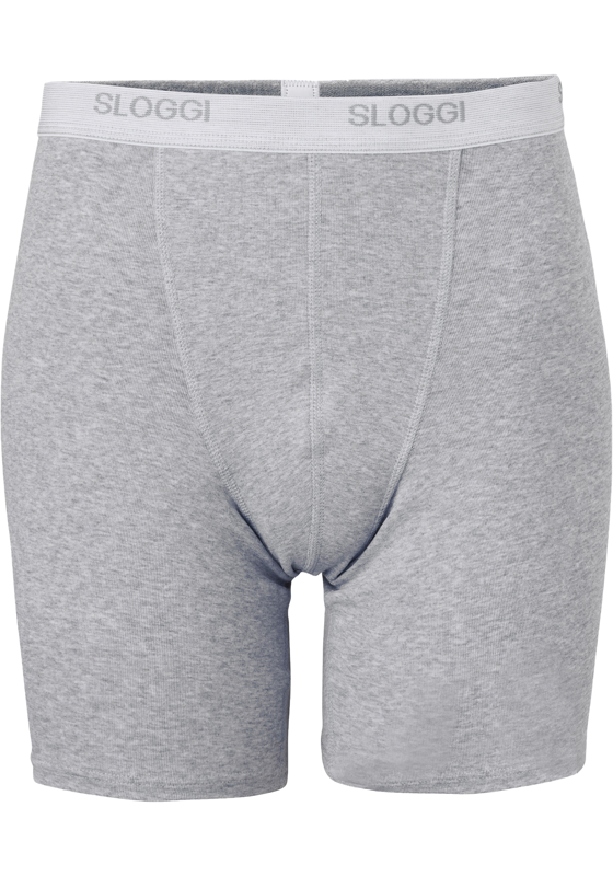 Sloggi Men Basic Long, heren boxer (1-pack), grijs  Sloggi Men Basic Long, heren boxer (1-pack), grijs