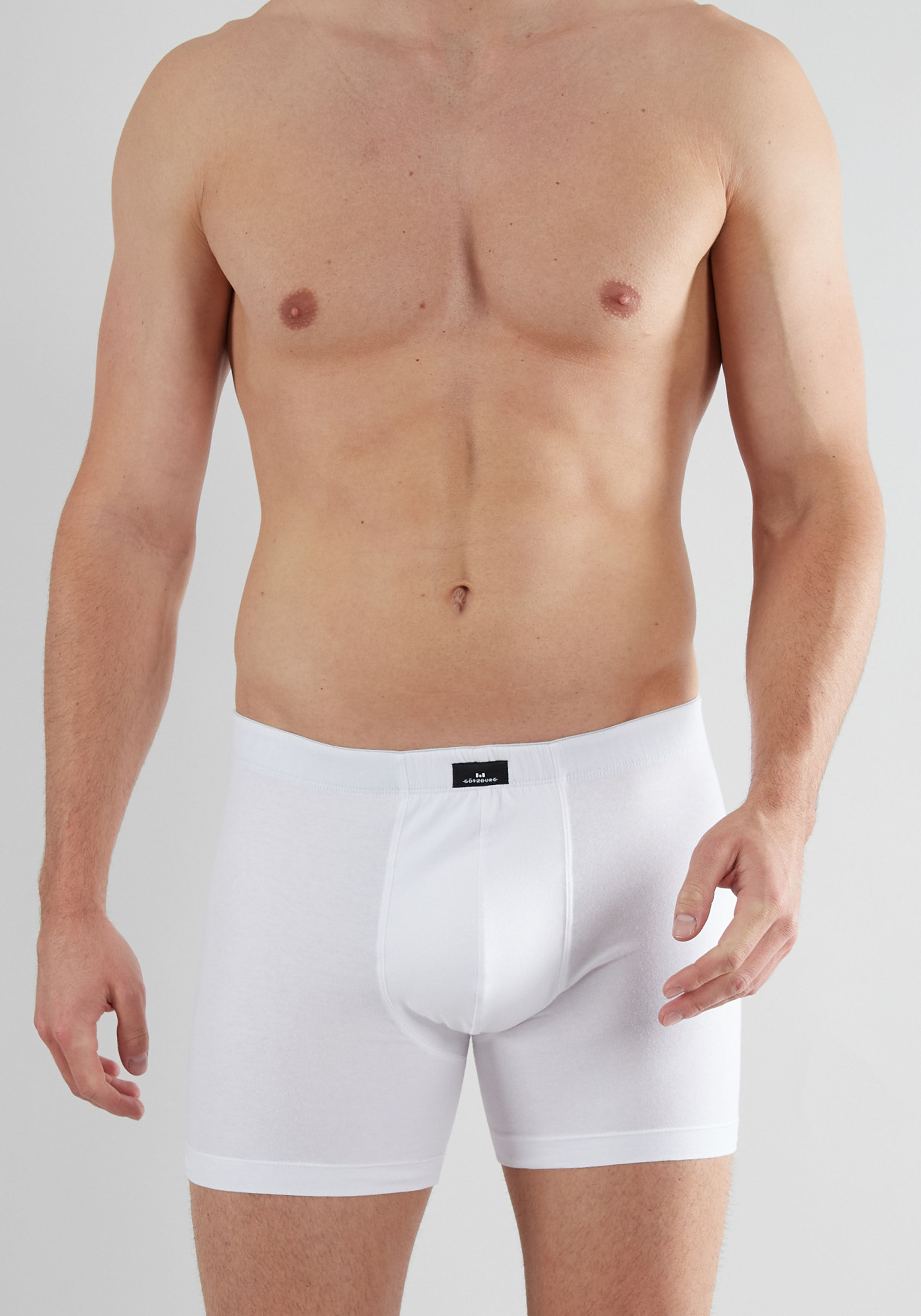 Gotzburg heren boxer normale lengte (1-pack), wit