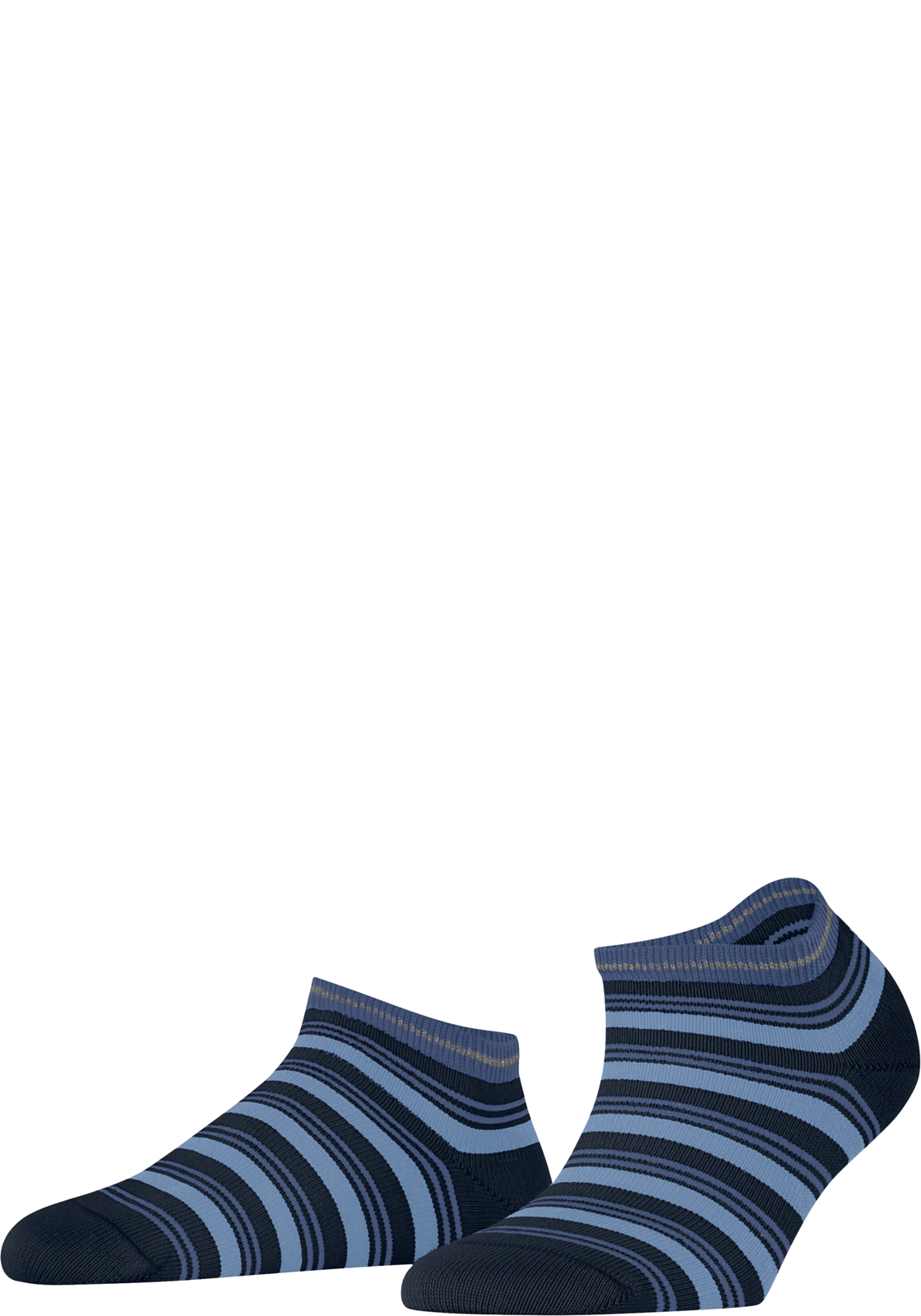 FALKE Smart Stripe dames sneakersokken, blauw (space blue) FALKE Smart Stripe dames sneakersokken, blauw (space blue)