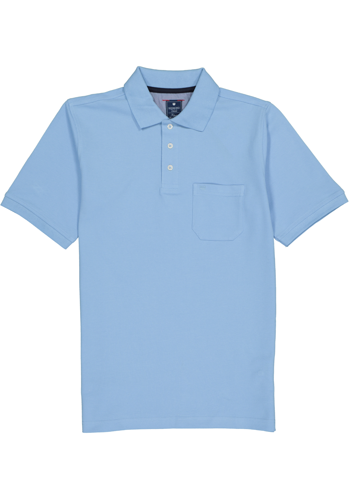 2-4049807002974_redmond_polo_HR Redmond regular fit poloshirt, lichtblauw