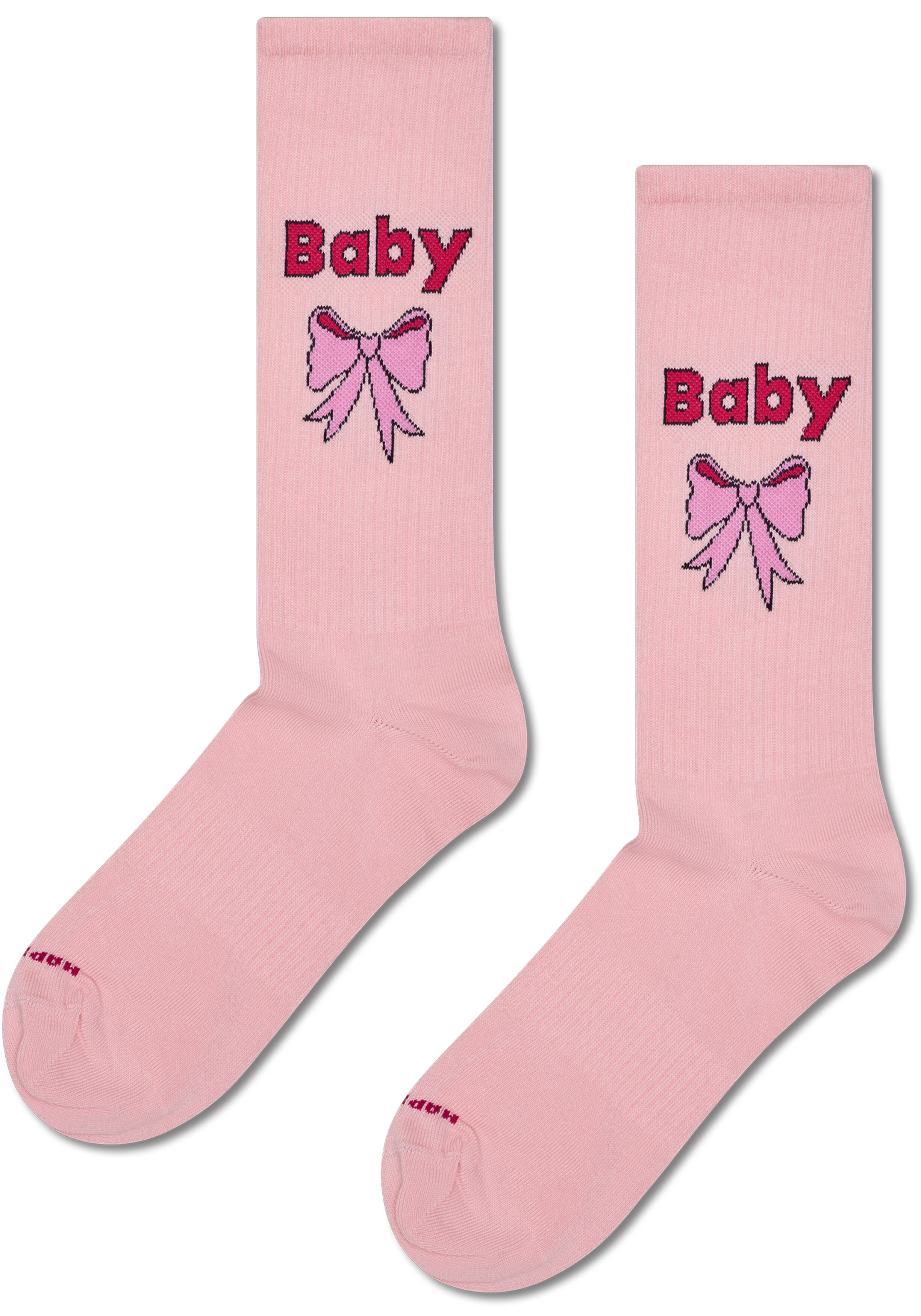 Happy Socks Baby Sneaker Socks (2-pack), unisex sokken, roze