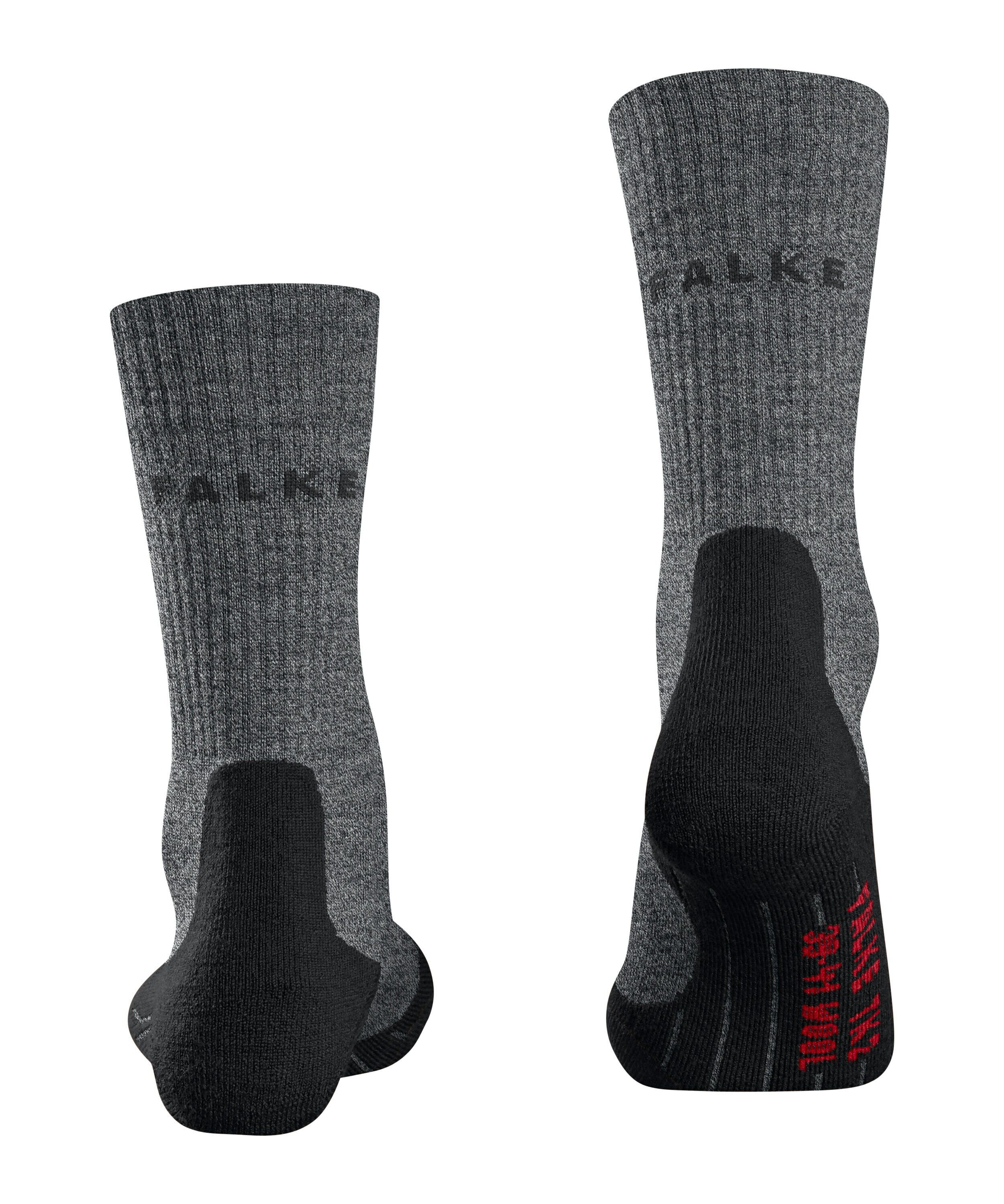 FALKE TK2 Explore Wool dames trekking sokken, zwart (black)