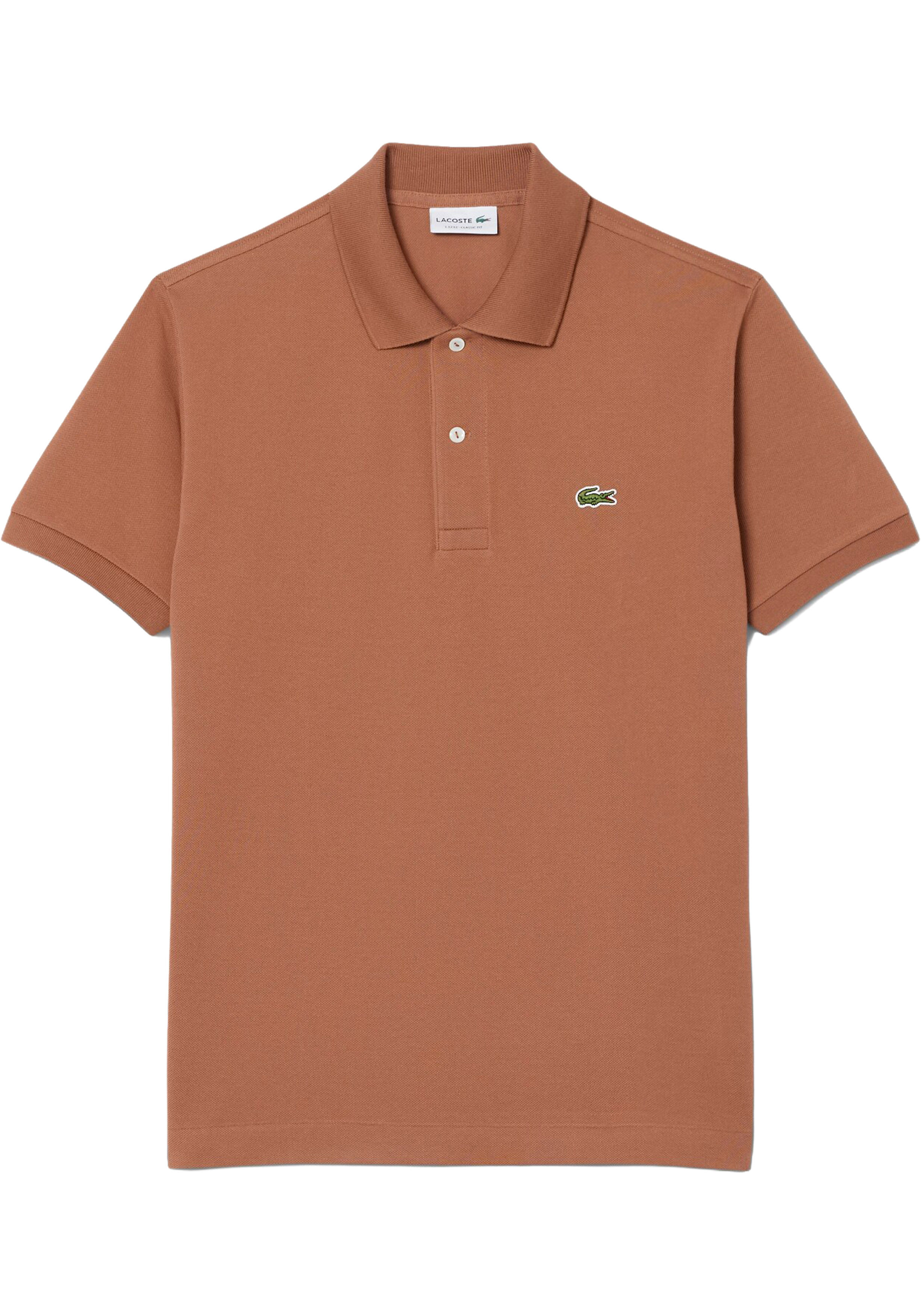 Lacoste Classic Fit polo, pecannoot bruin