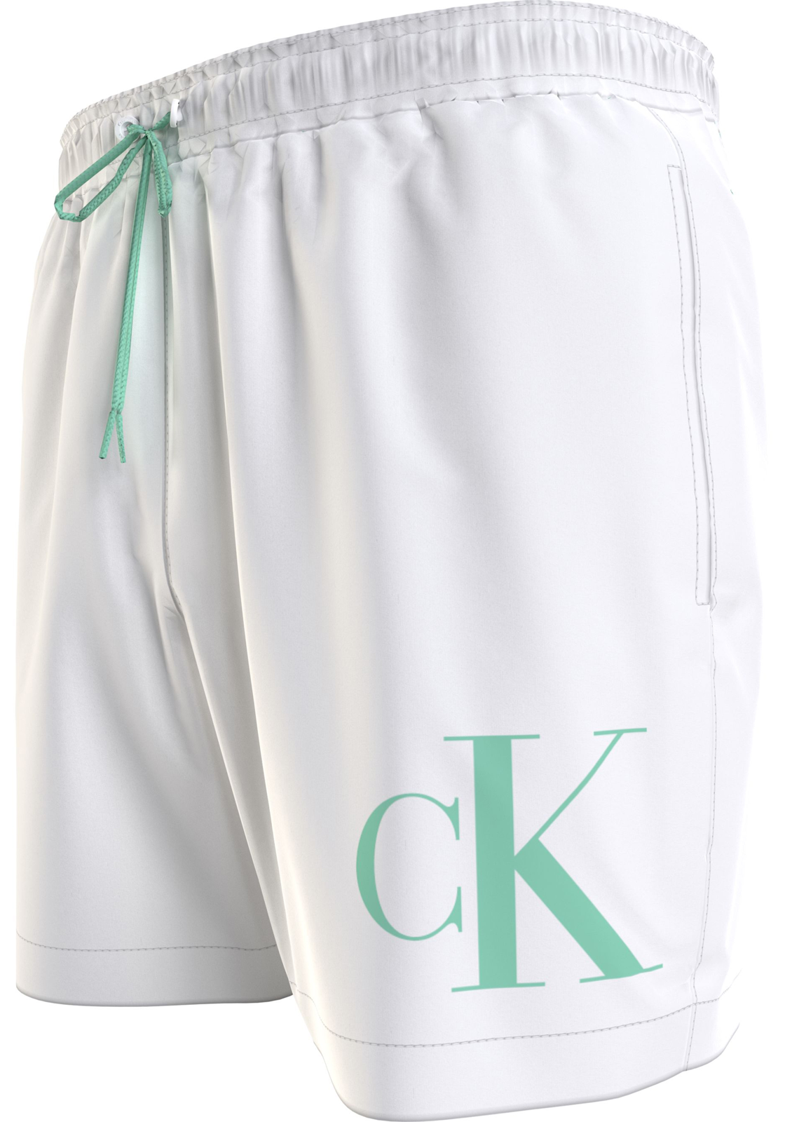 1-8720109715873-calvin_klein-zwembroeken-V24_HR Calvin Klein Medium Drawstring swimshort, heren zwembroek, wit