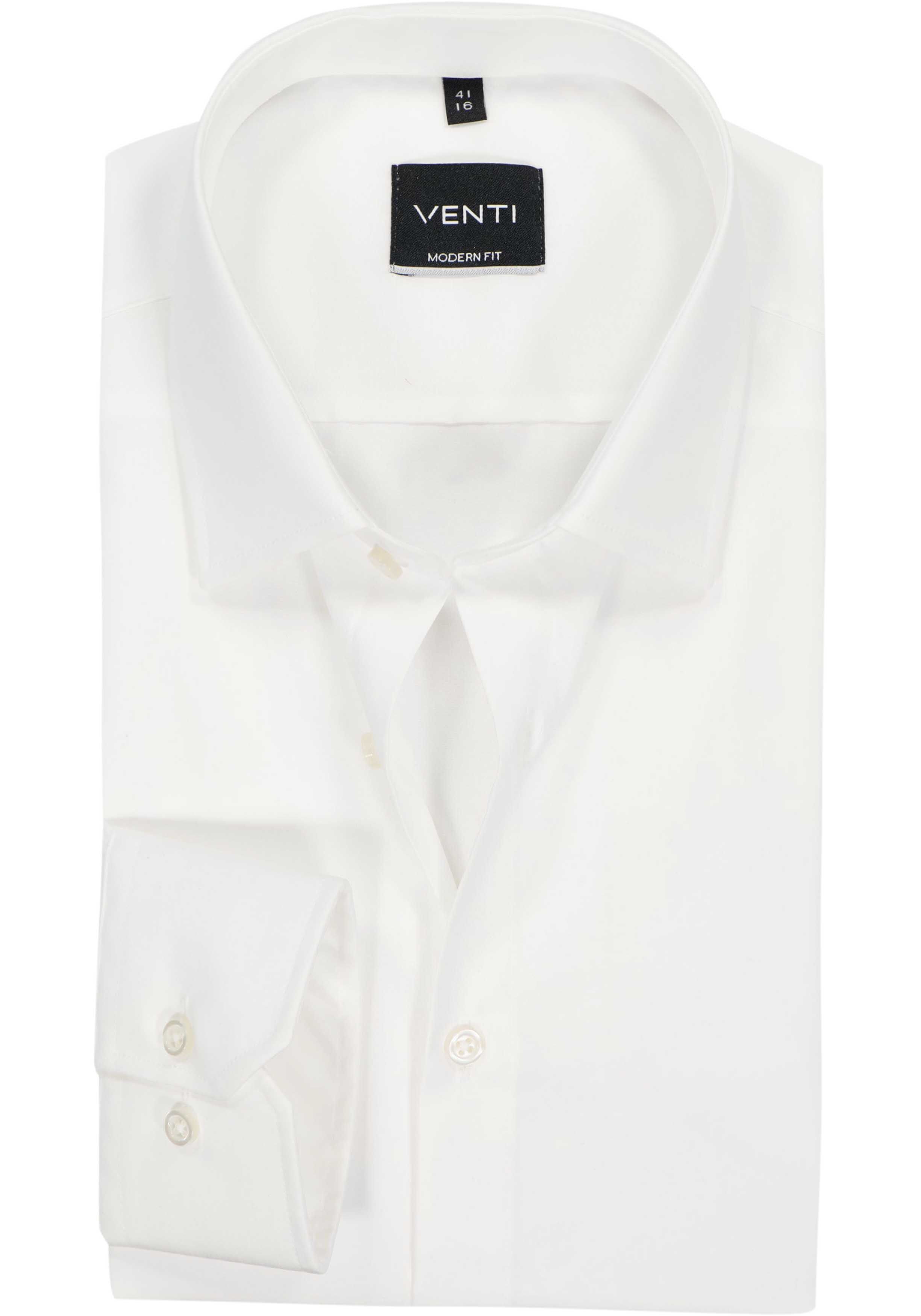 VENTI modern fit overhemd, mouwlengte 7, beige