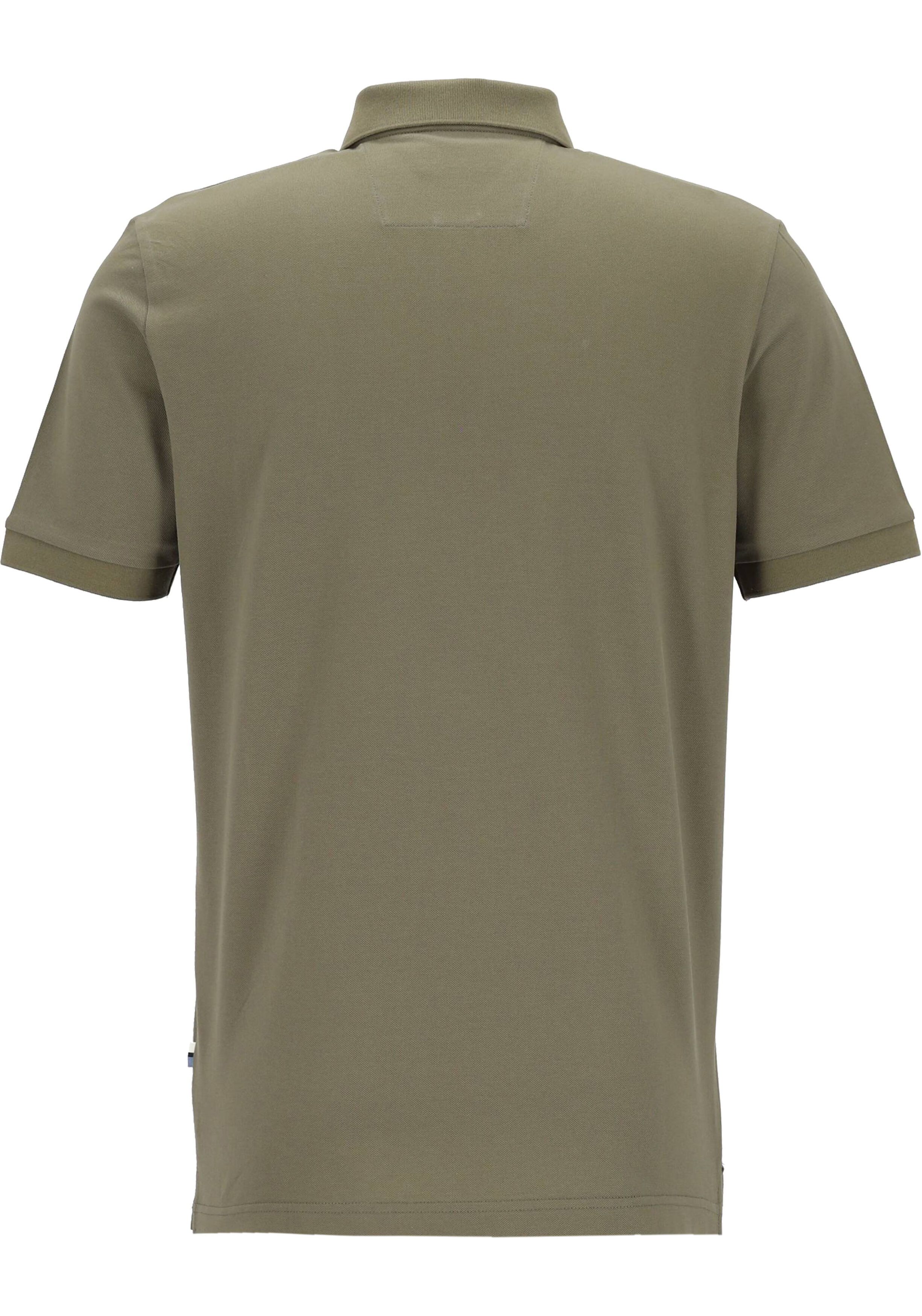 OLYMP Polo Casual, modern fit polo, olijfgroen