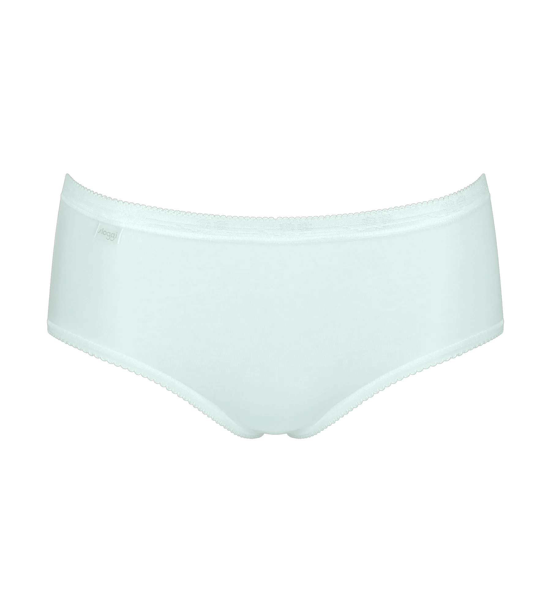Sloggi Women Basic+ Midi (4-pack), dames slip, wit, lichtblauw, lichtgroen en grijs